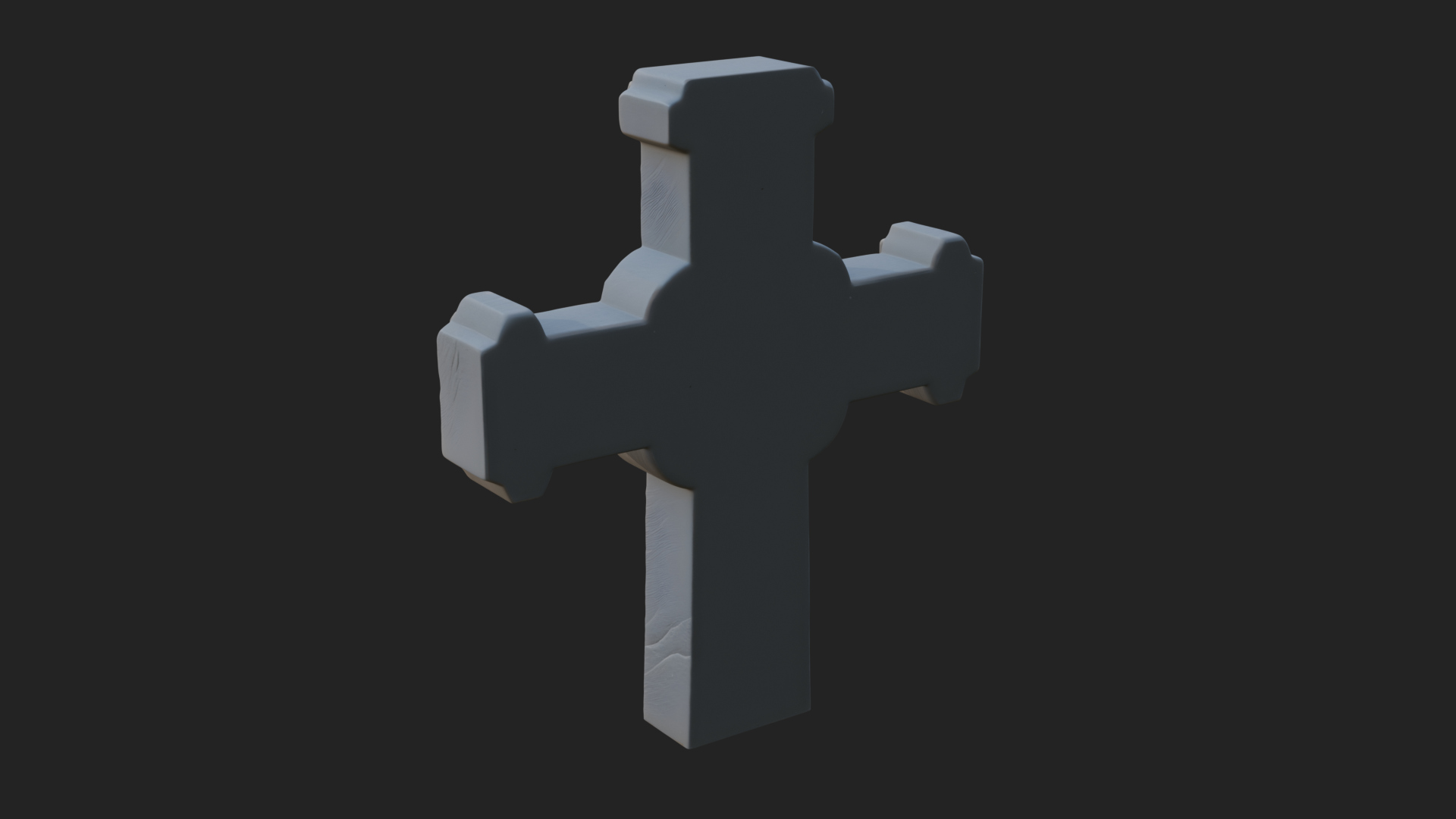 Carved Relief Wall Cross Design 496 3D Print Model 3D Model