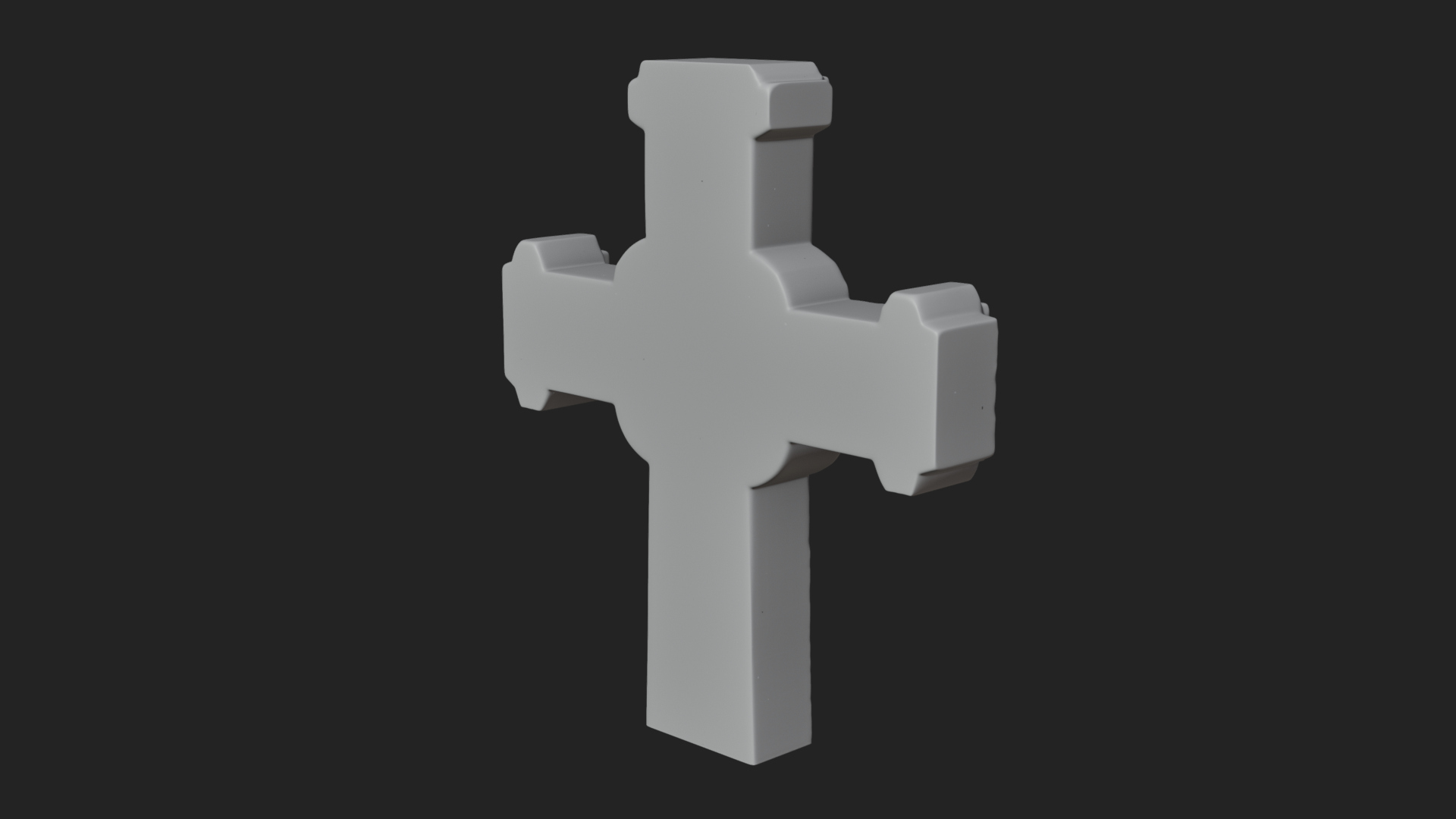 Carved Relief Wall Cross Design 496 3D Print Model 3D Model