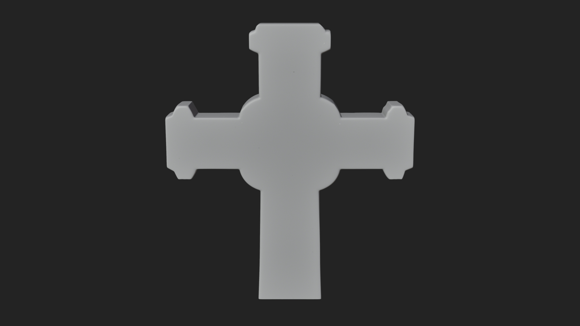 Carved Relief Wall Cross Design 496 3D Print Model 3D Model