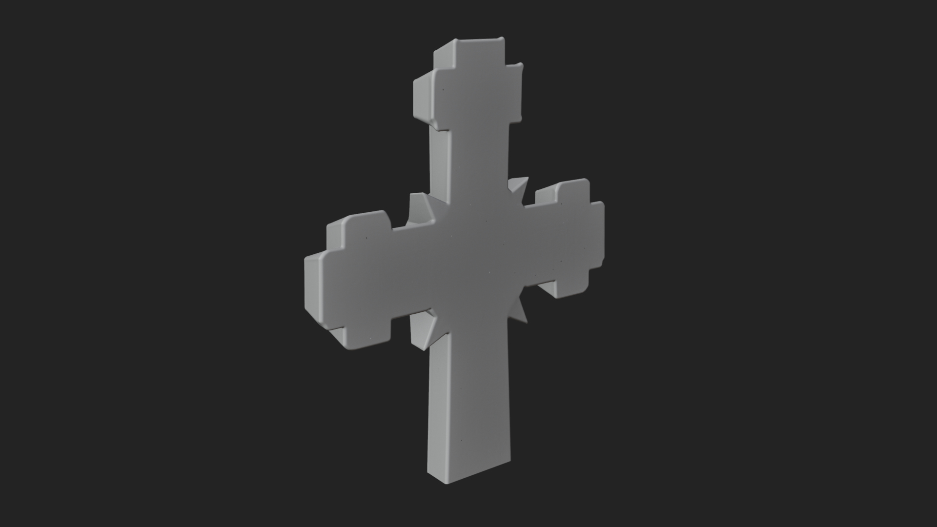 Carved Relief Wall Cross Design 497 3D Print Model 3D Model