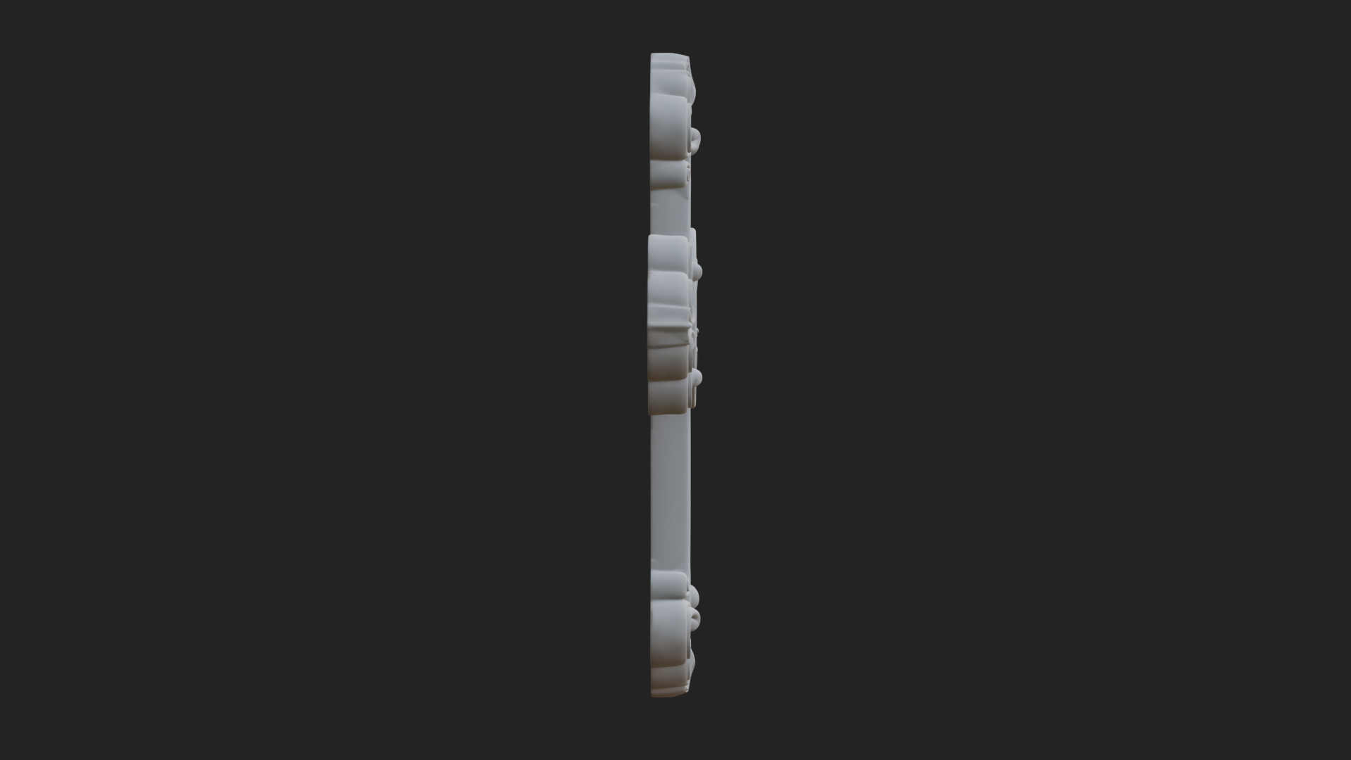 Carved Relief Wall Cross Design 50 3D Print Model 3D Model