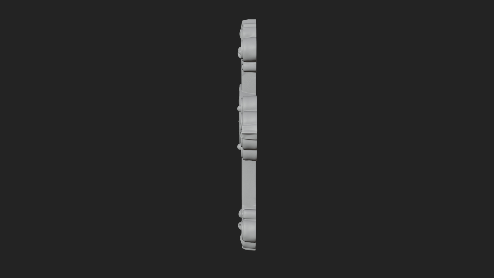 Carved Relief Wall Cross Design 50 3D Print Model 3D Model