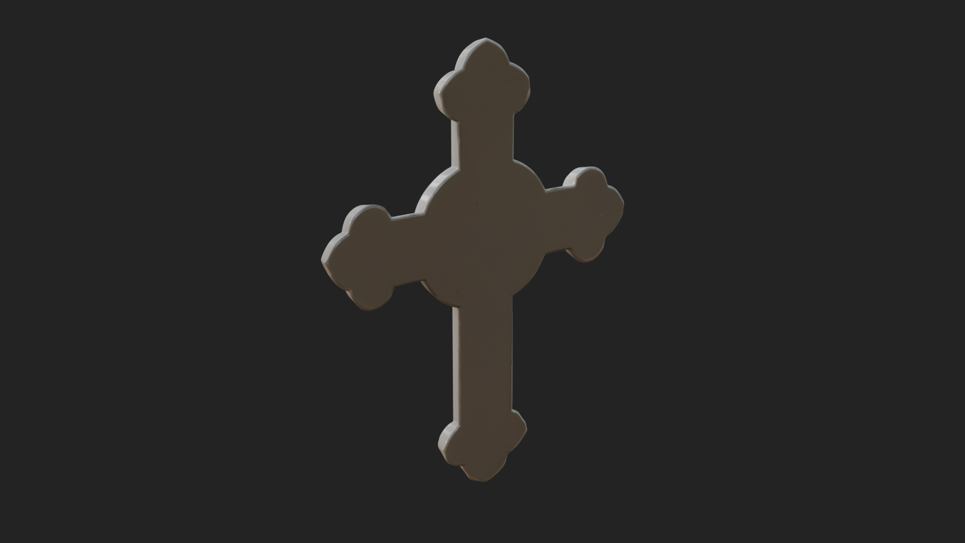 Carved Relief Wall Cross Design 500 3D Print Model 3D Model