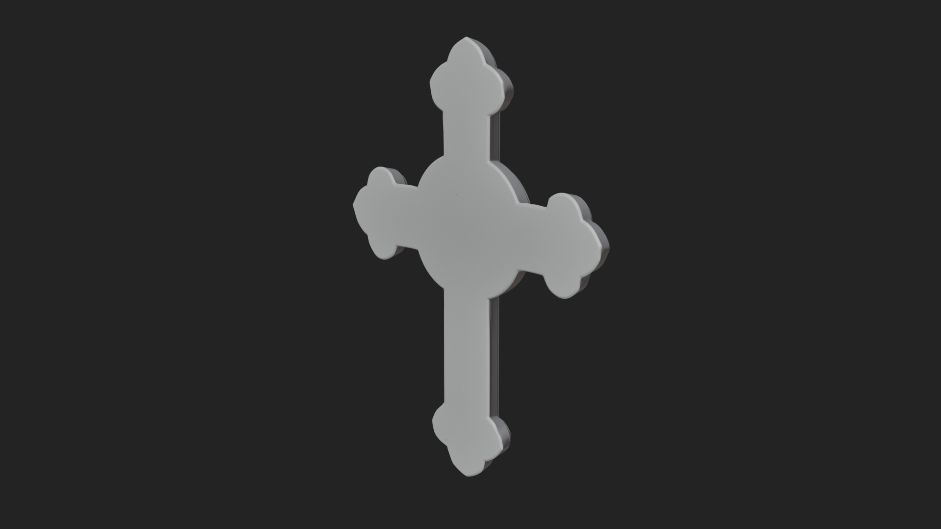 Carved Relief Wall Cross Design 500 3D Print Model 3D Model