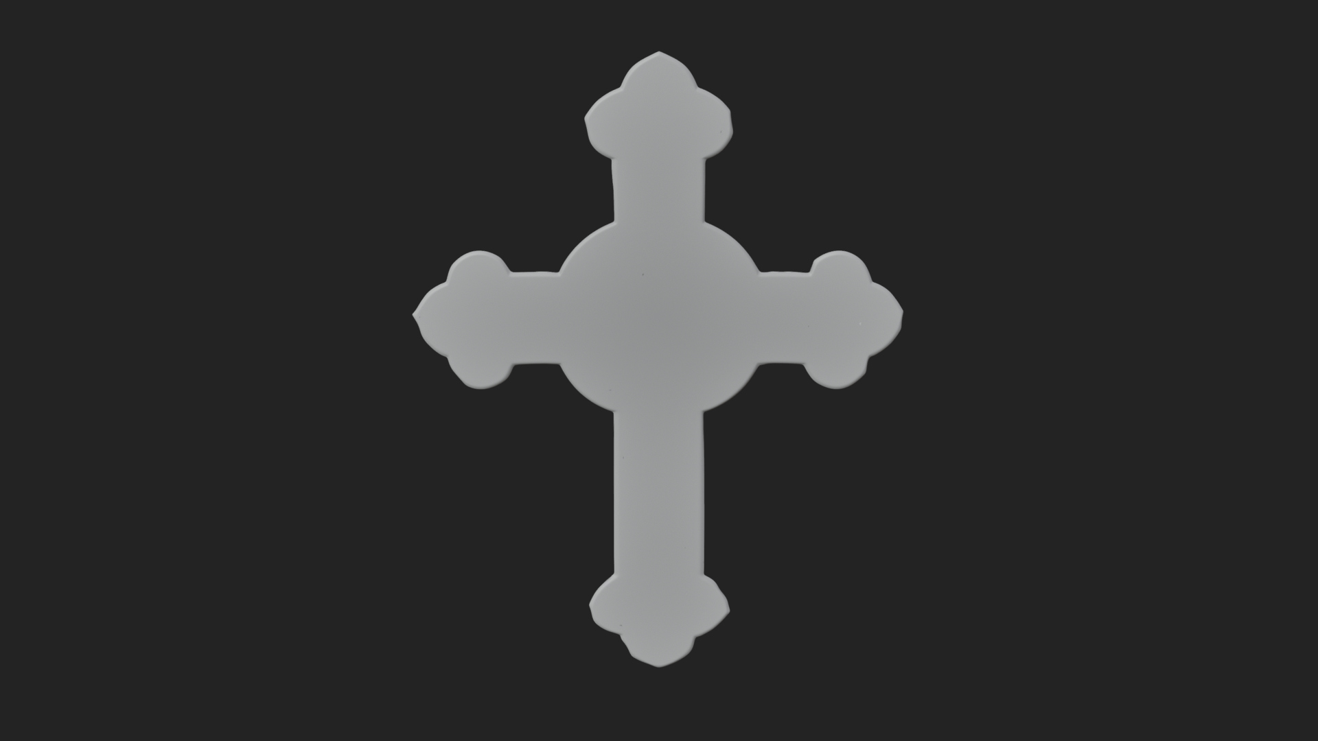 Carved Relief Wall Cross Design 500 3D Print Model 3D Model