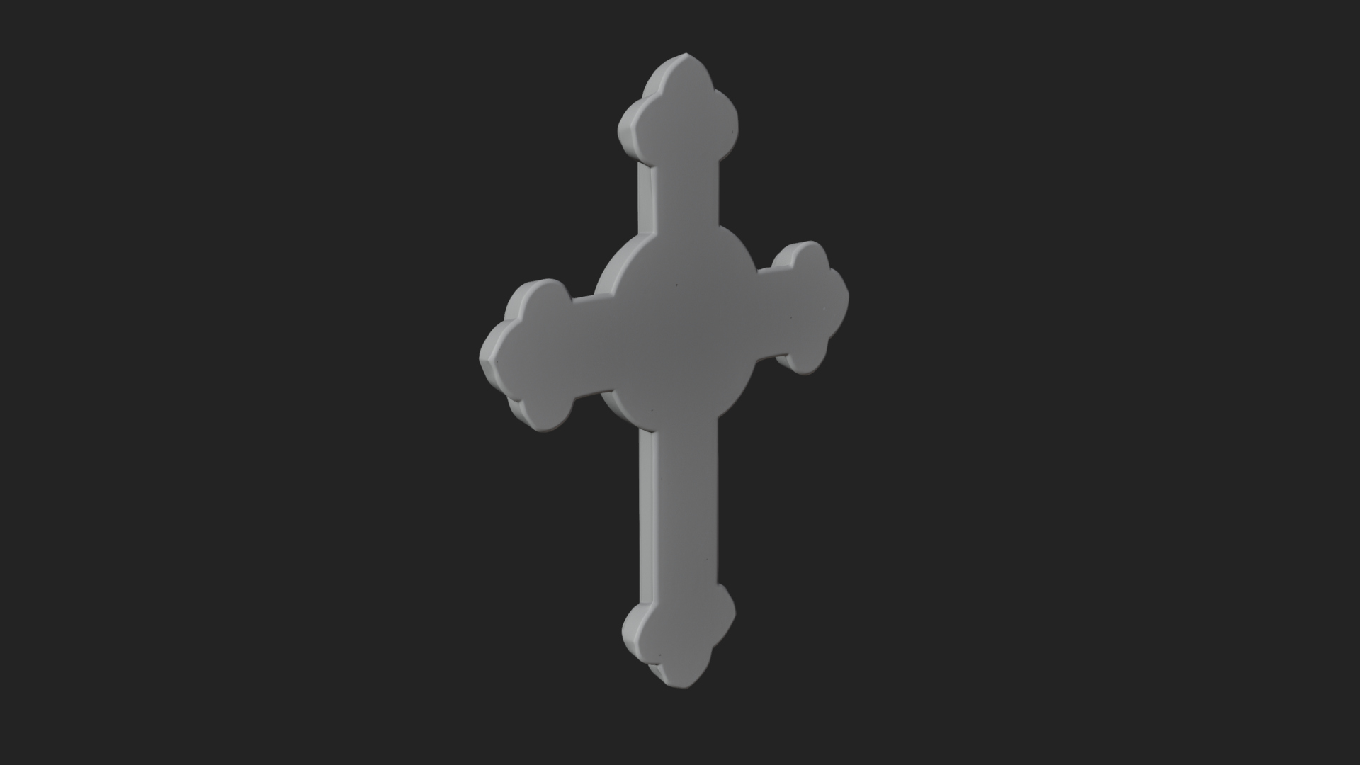 Carved Relief Wall Cross Design 500 3D Print Model 3D Model
