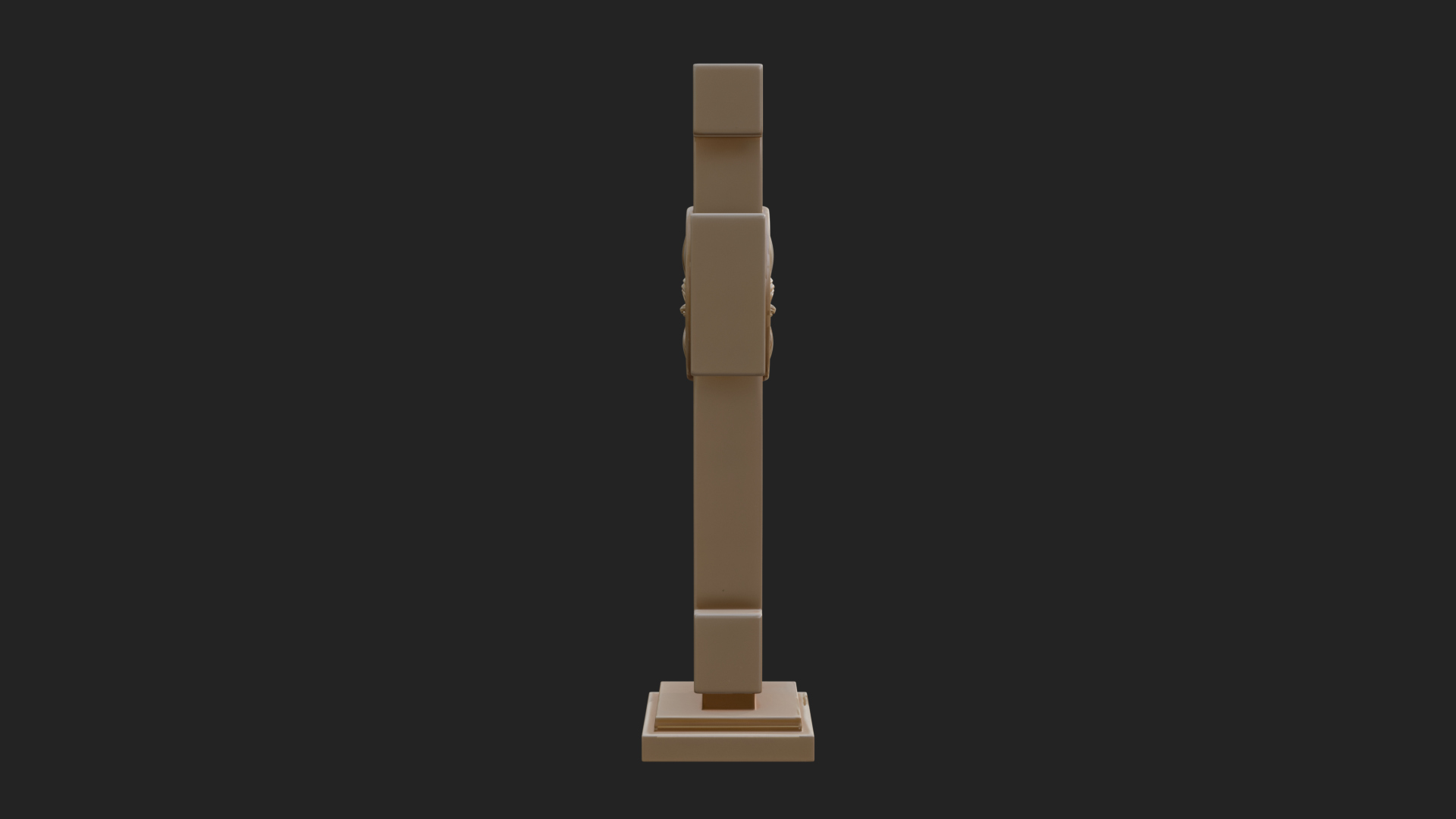 Carved Relief Wall Cross Design 501 3D Print Model 3D Model
