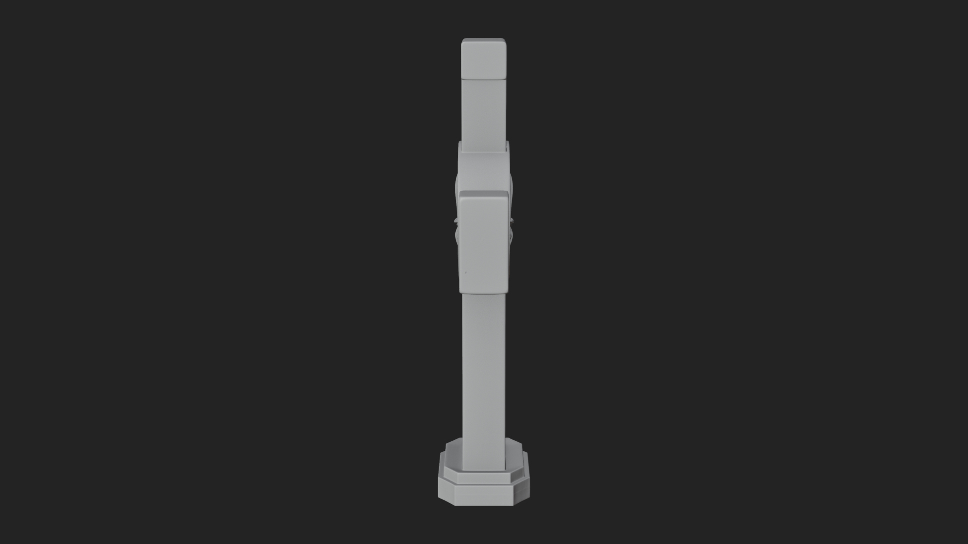 Carved Relief Wall Cross Design 503 3D Print Model 3D Model