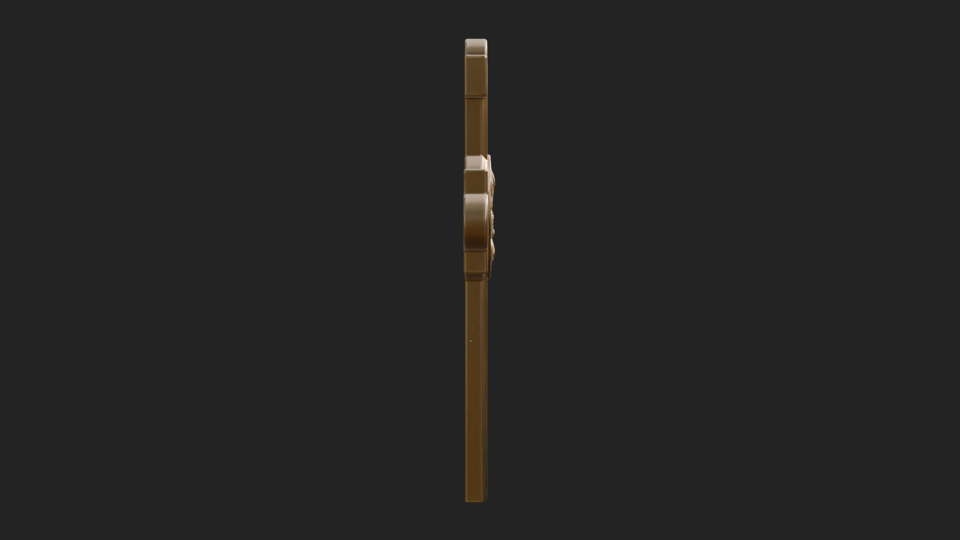 Carved Relief Wall Cross Design 504 3D Print Model 3D Model