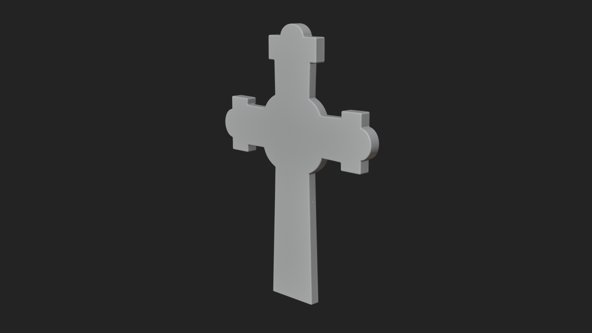Carved Relief Wall Cross Design 504 3D Print Model 3D Model
