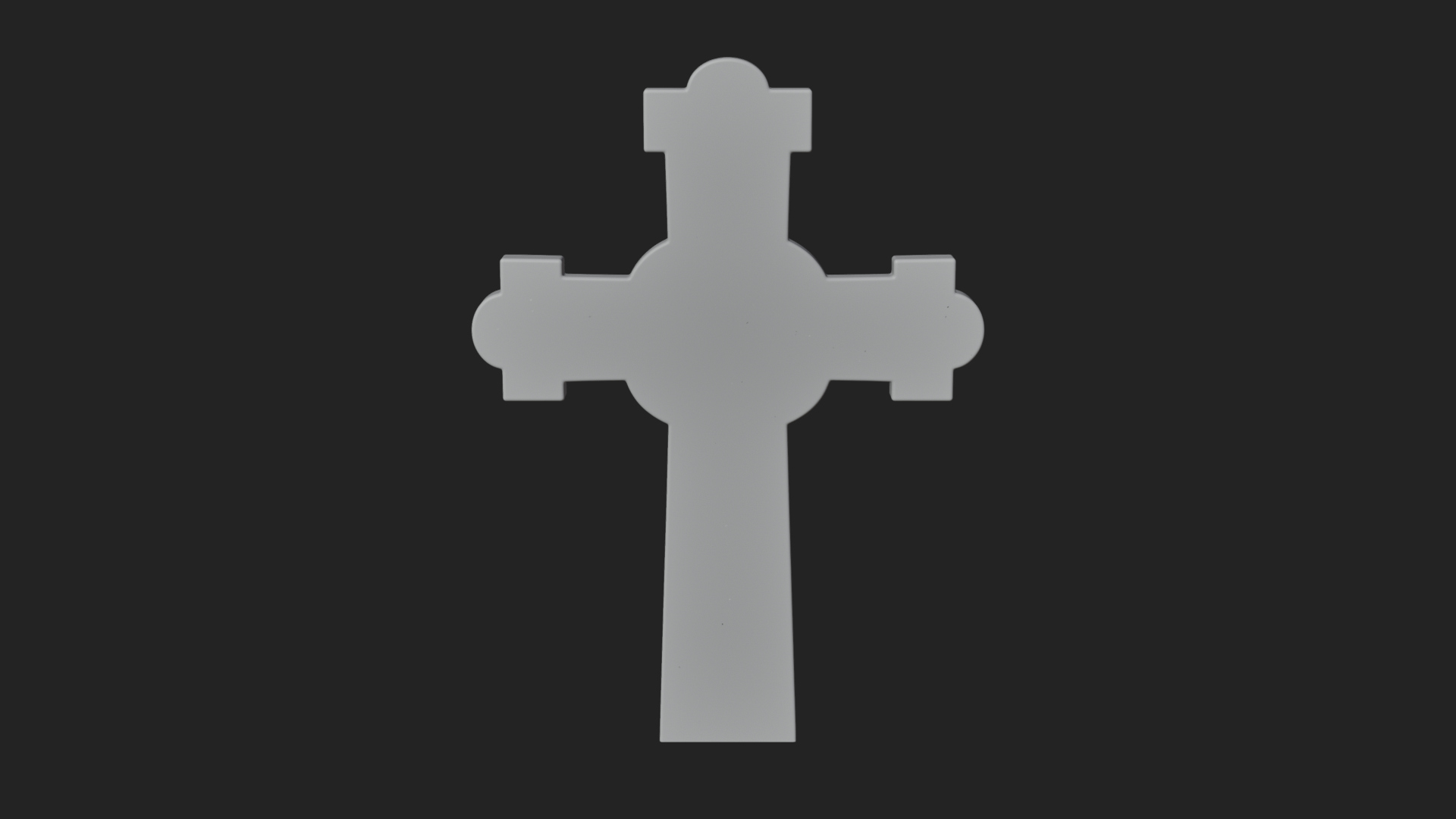 Carved Relief Wall Cross Design 504 3D Print Model 3D Model