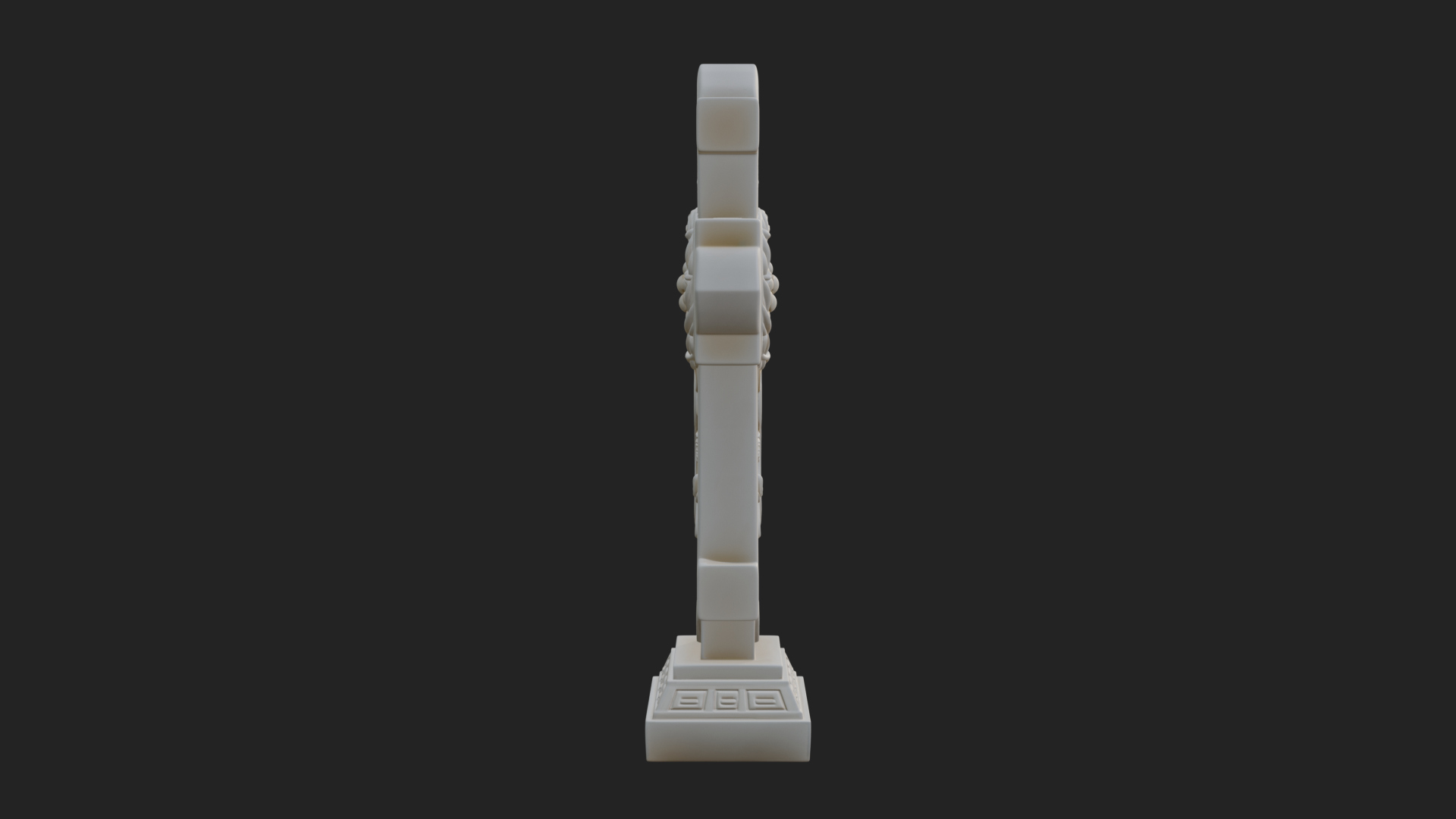 Carved Relief Wall Cross Design 505 3D Print Model 3D Model
