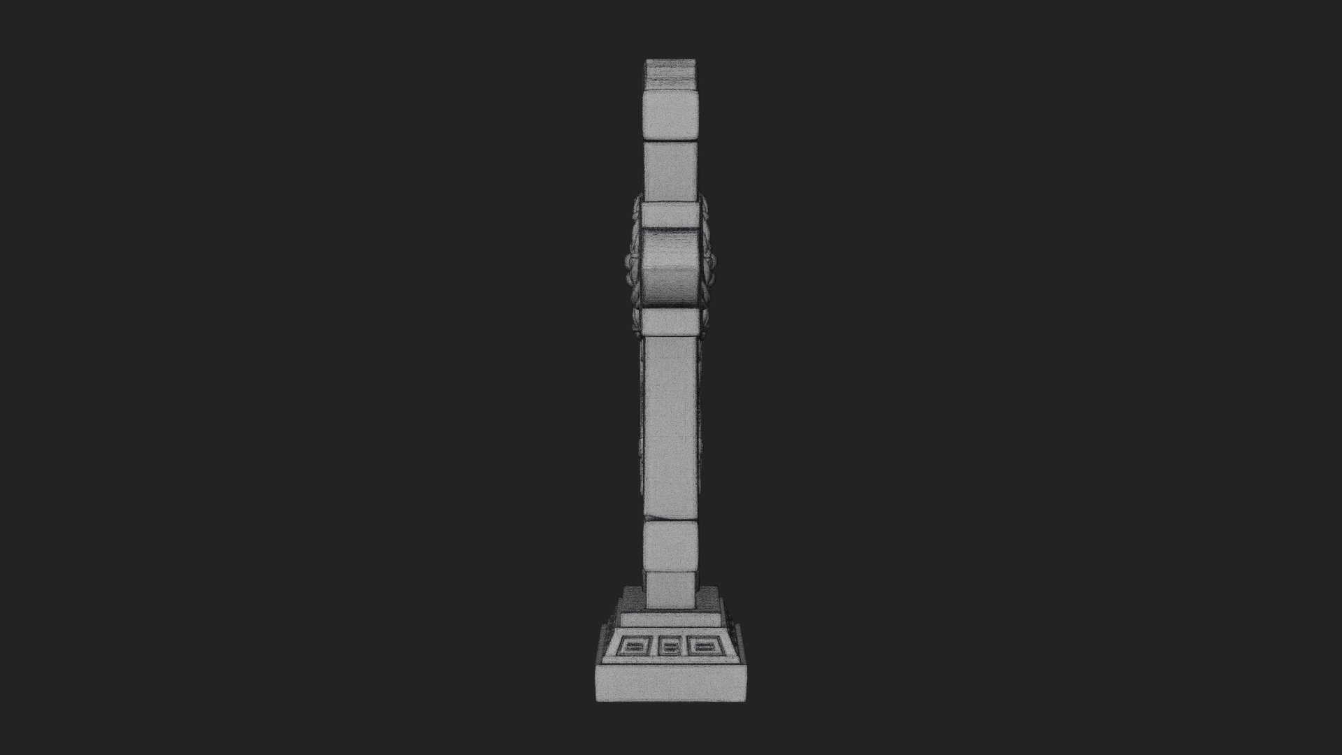 Carved Relief Wall Cross Design 505 3D Print Model 3D Model
