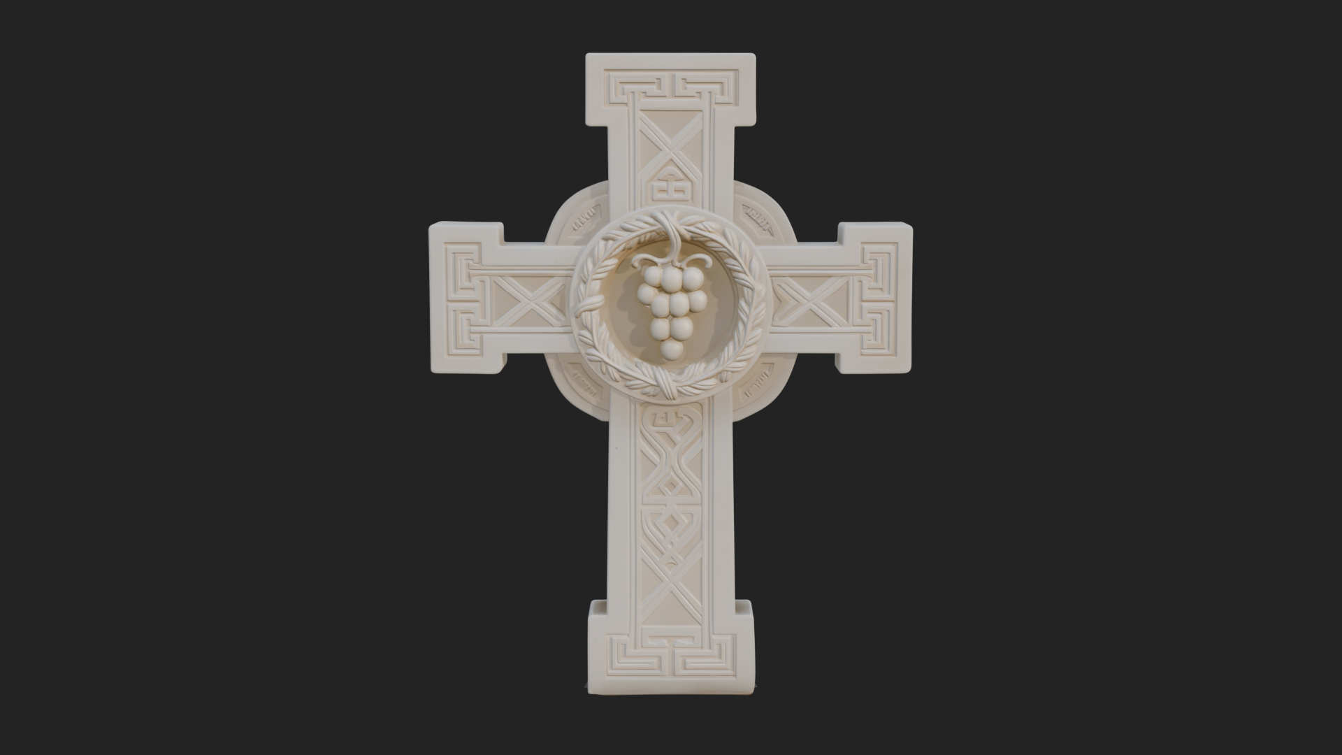 Carved Relief Wall Cross Design 506 3D Print Model 3D Model