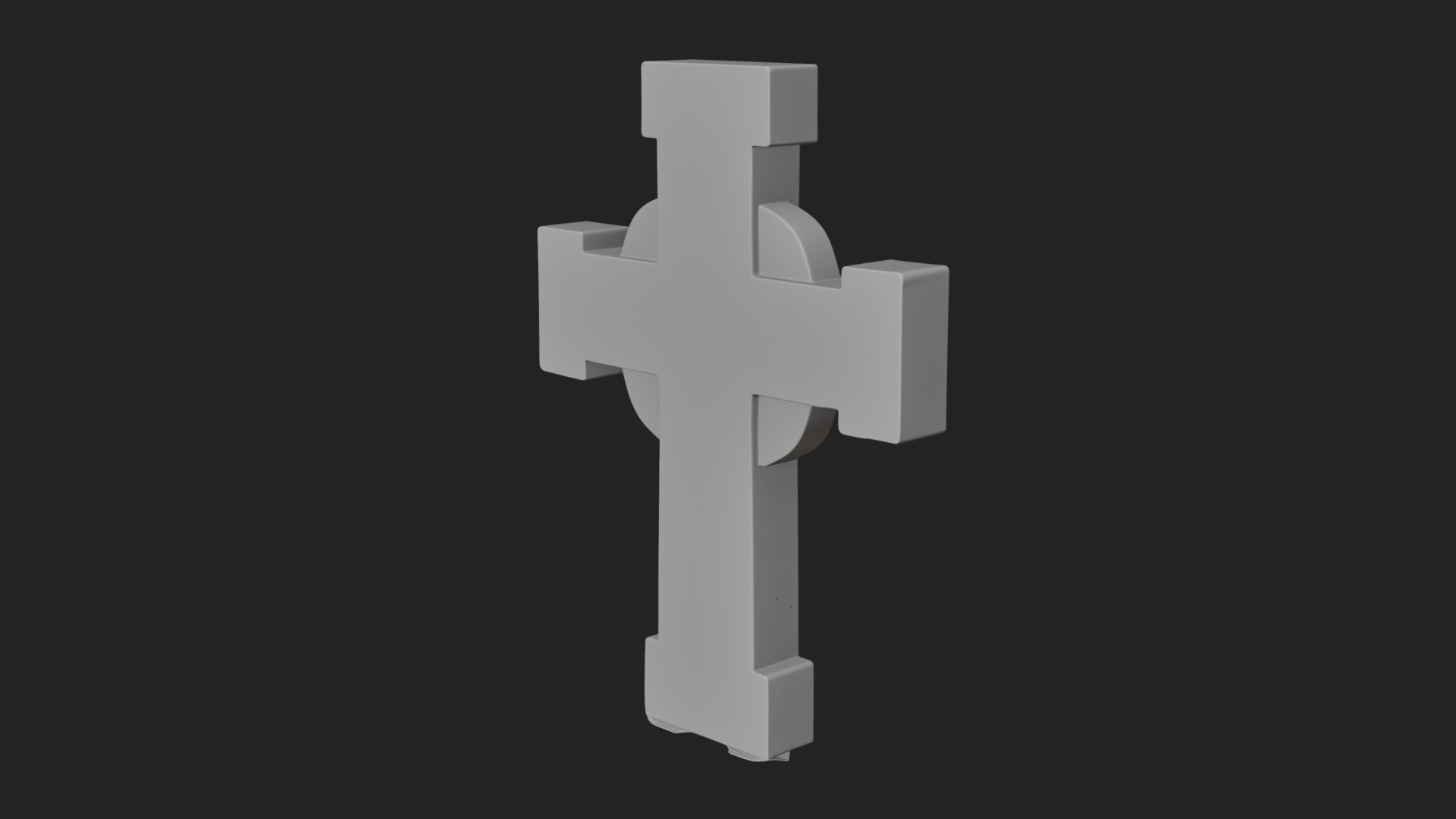 Carved Relief Wall Cross Design 506 3D Print Model 3D Model