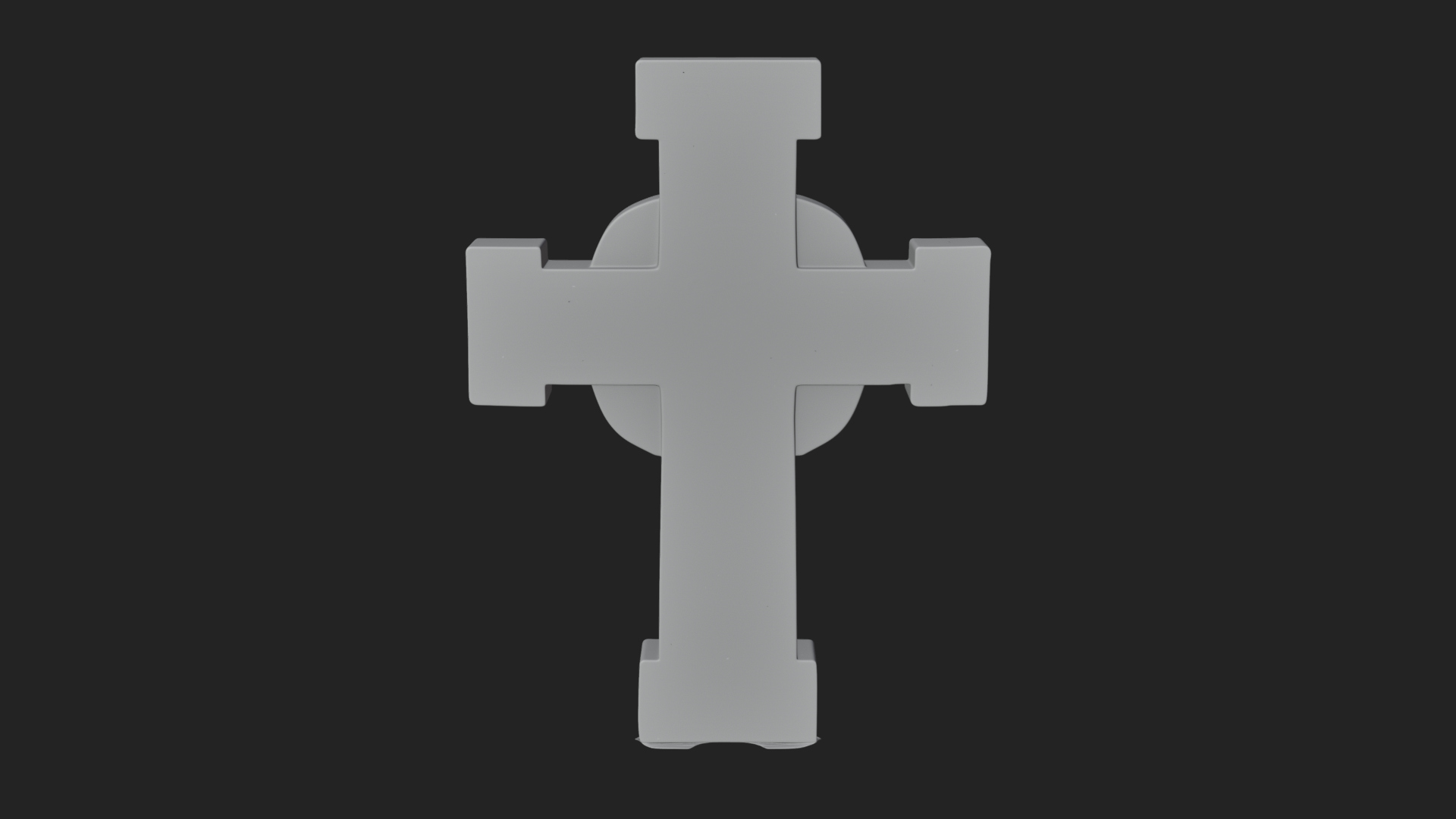 Carved Relief Wall Cross Design 506 3D Print Model 3D Model