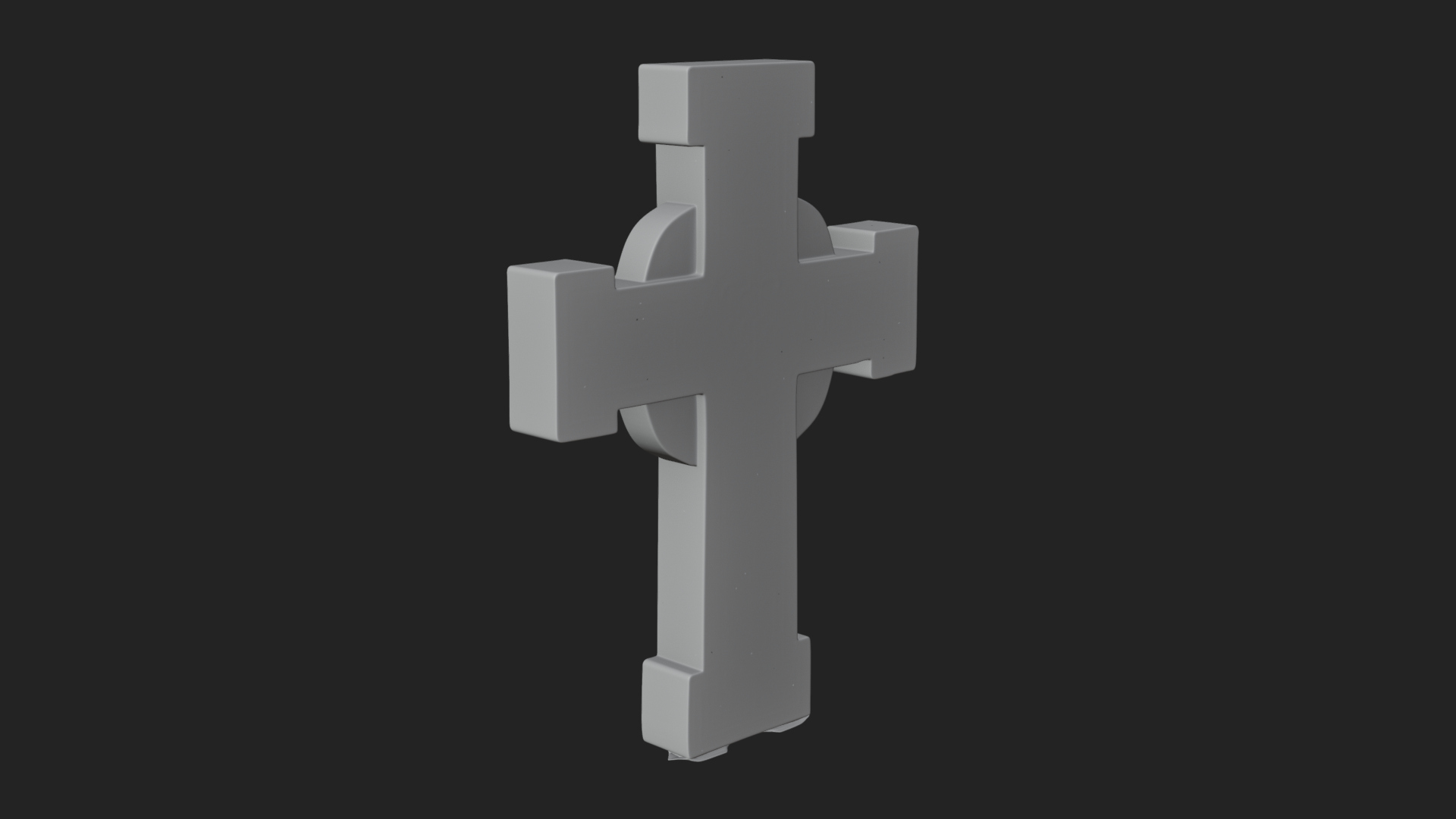 Carved Relief Wall Cross Design 506 3D Print Model 3D Model