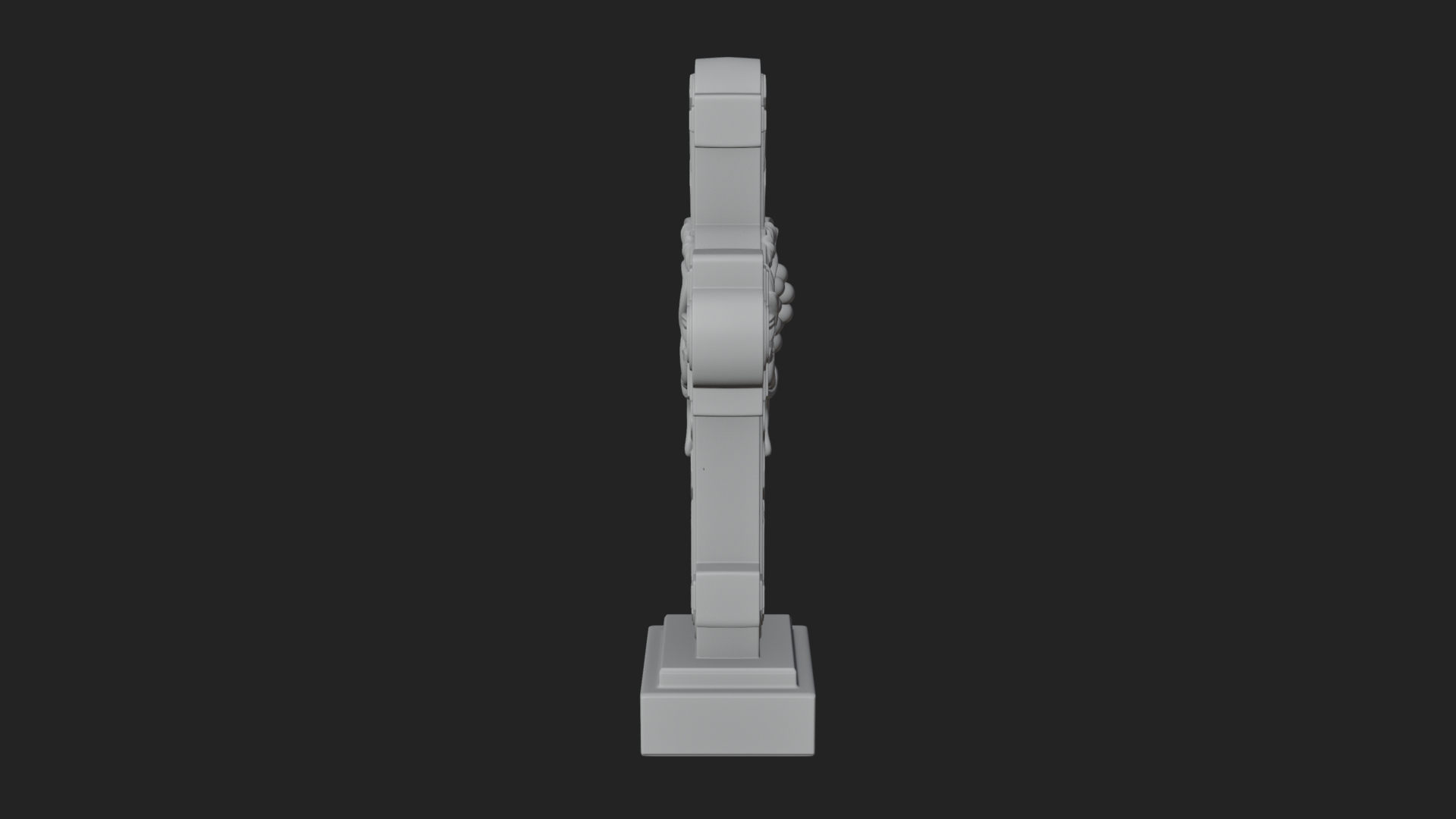 Carved Relief Wall Cross Design 507 3D Print Model 3D Model