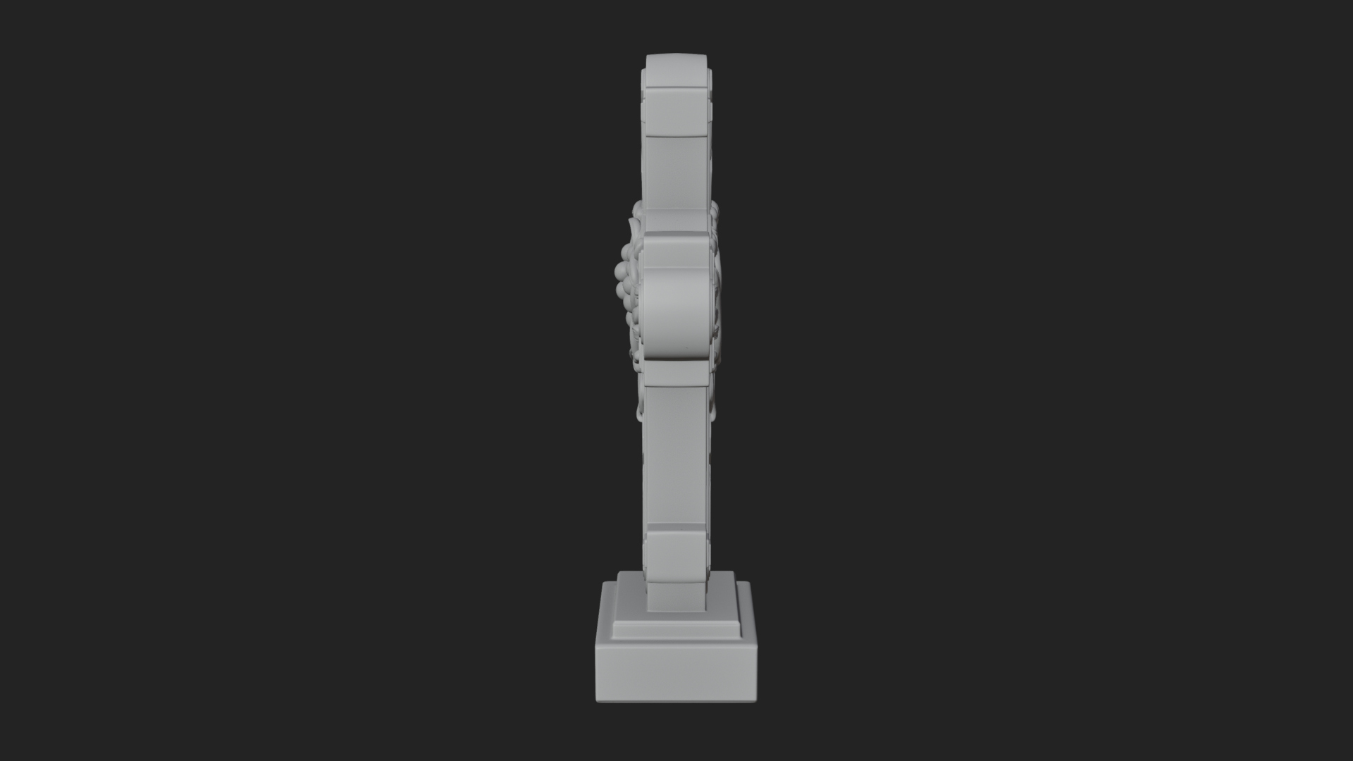 Carved Relief Wall Cross Design 507 3D Print Model 3D Model