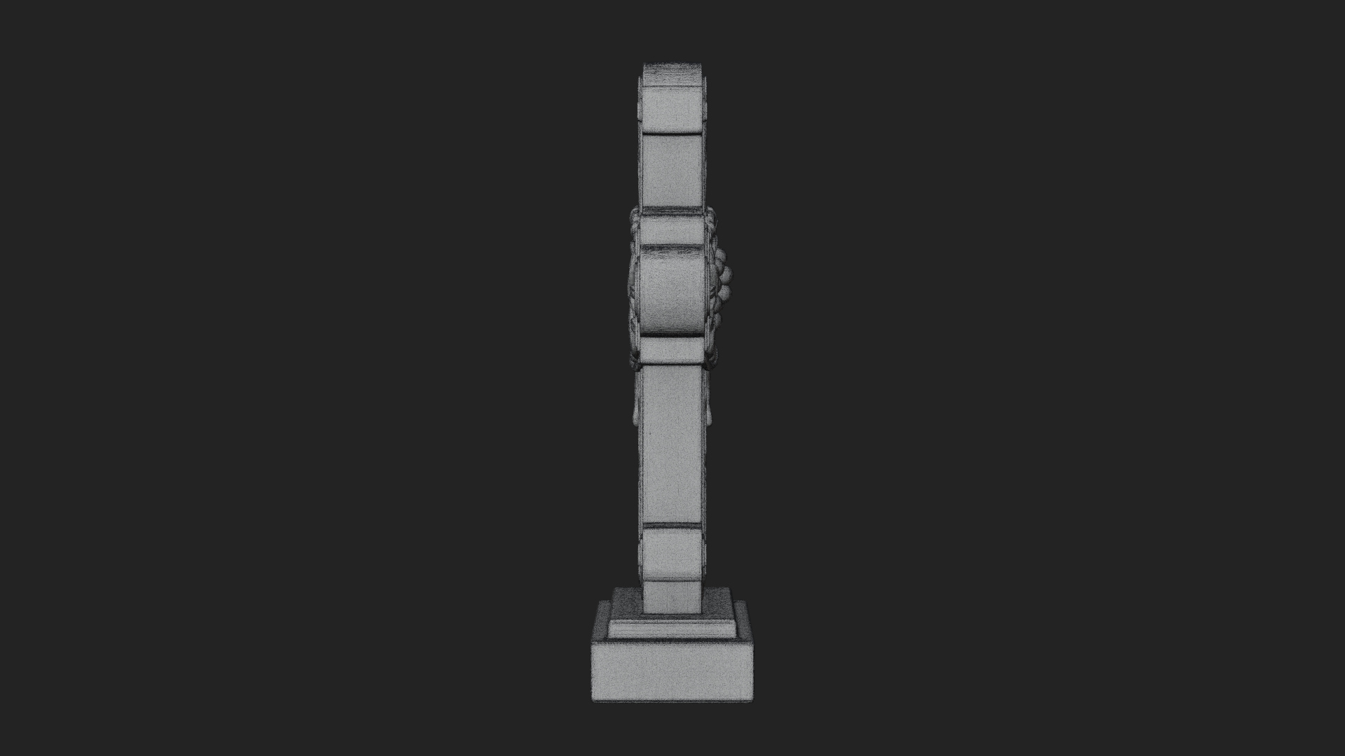 Carved Relief Wall Cross Design 507 3D Print Model 3D Model
