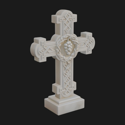 Carved Relief Wall Cross Design 507 3D Print Model