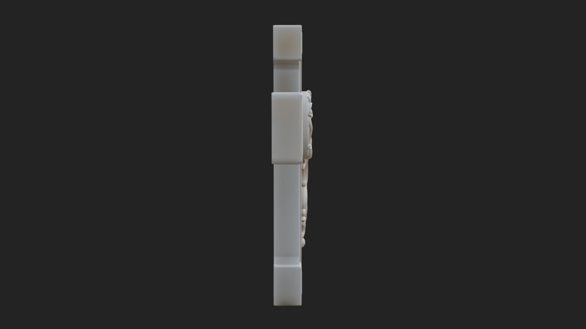 Carved Relief Wall Cross Design 508 3D Print Model 3D Model
