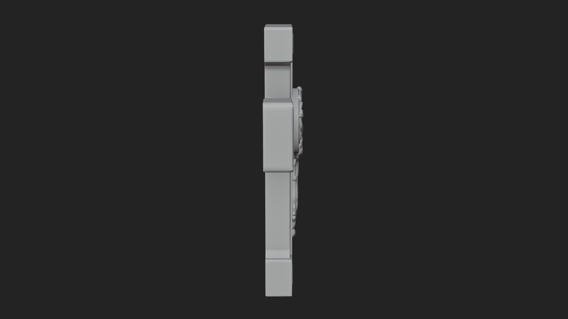 Carved Relief Wall Cross Design 508 3D Print Model 3D Model