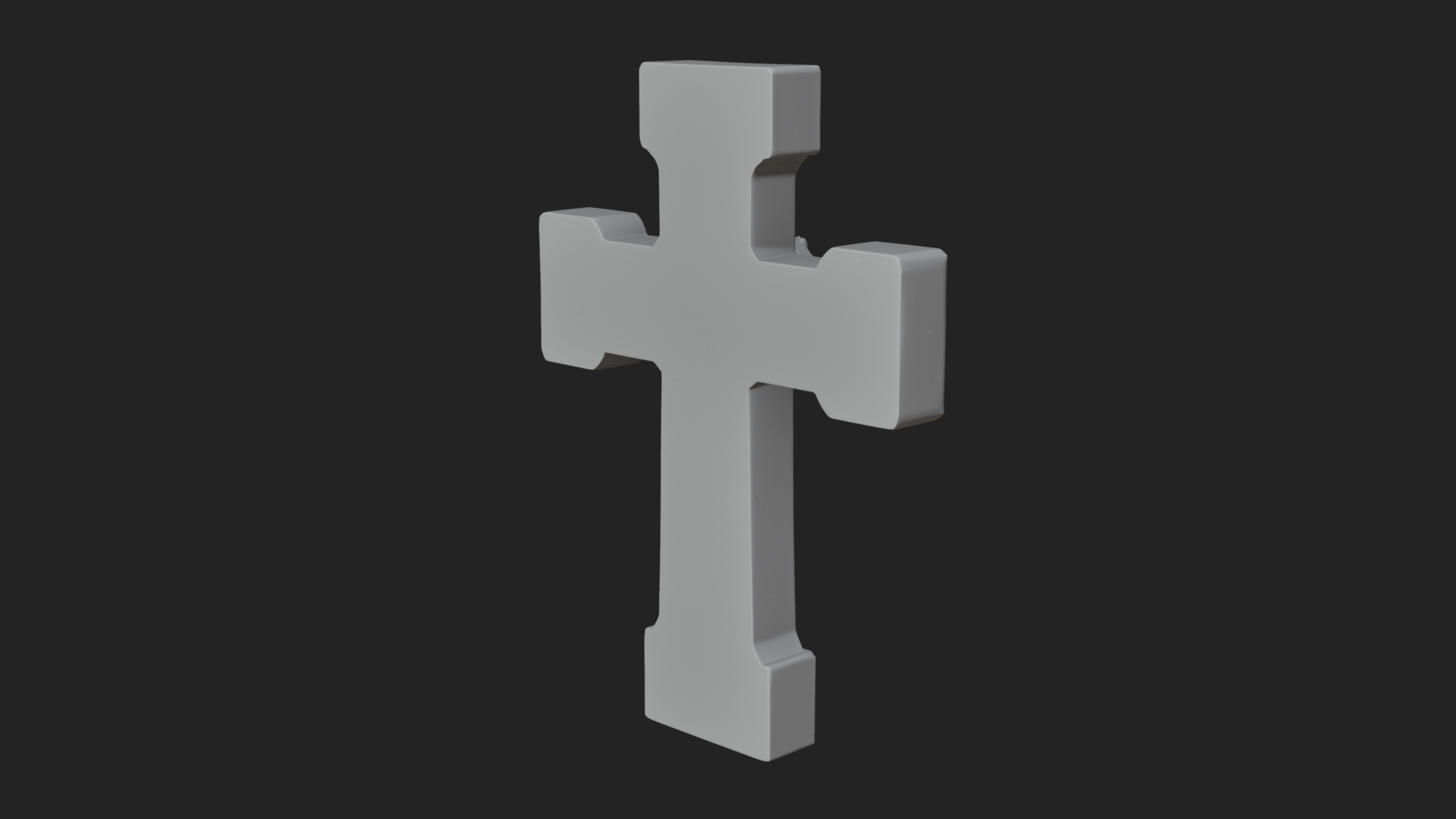 Carved Relief Wall Cross Design 508 3D Print Model 3D Model
