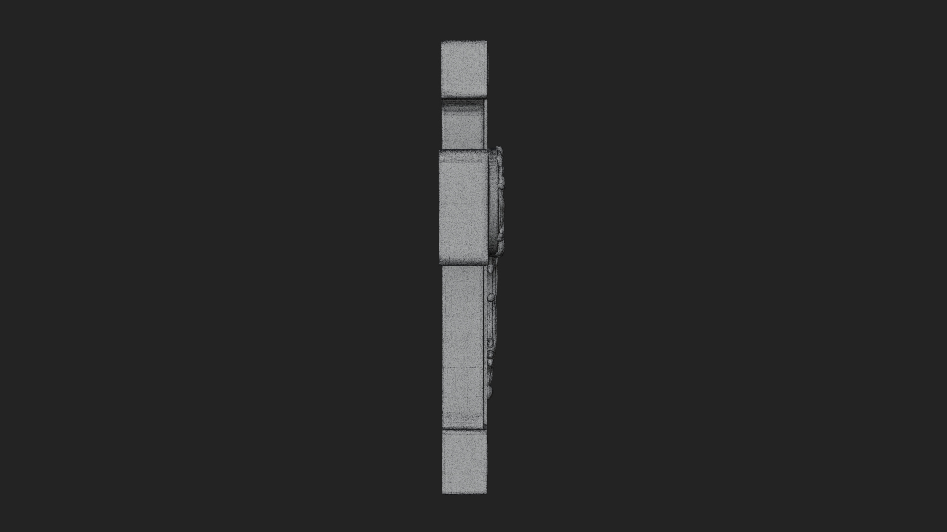 Carved Relief Wall Cross Design 508 3D Print Model 3D Model
