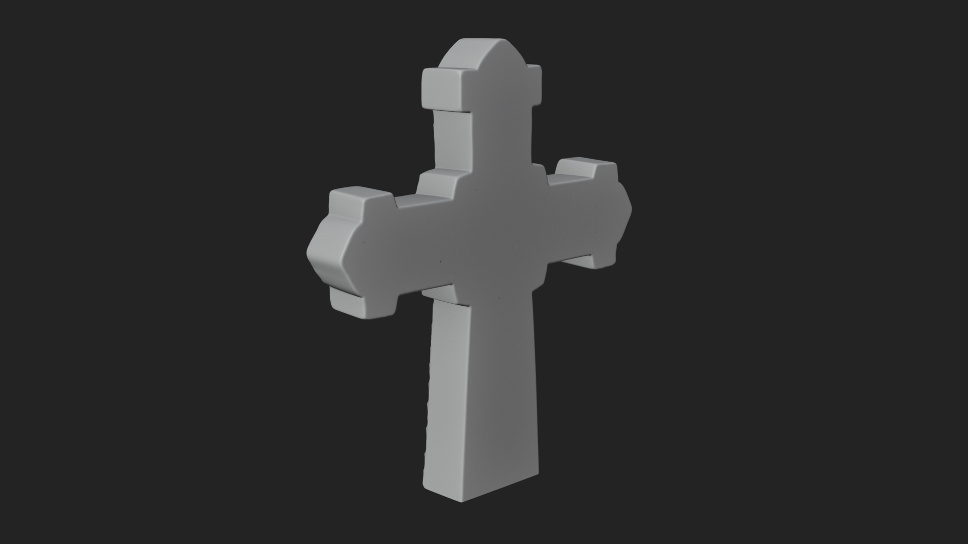 Carved Relief Wall Cross Design 510 3D Print Model 3D Model