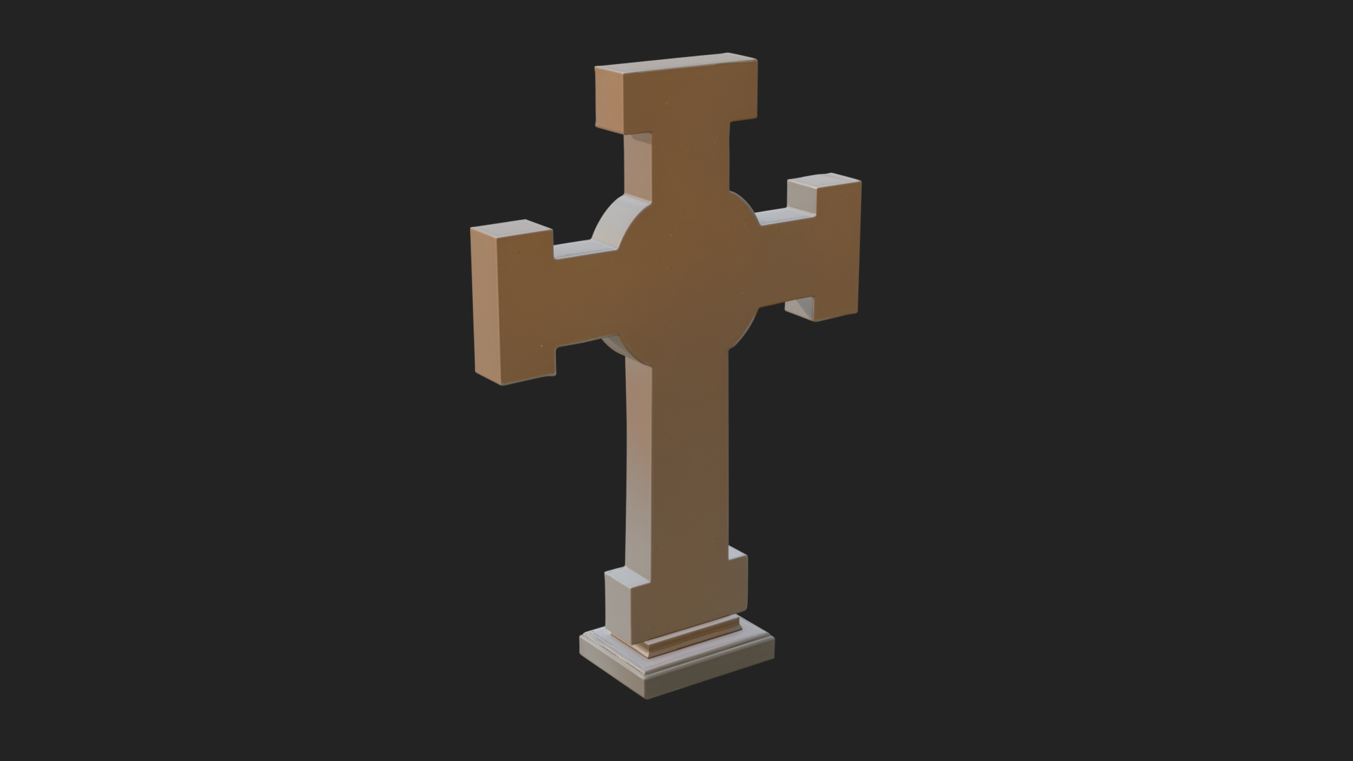 Carved Relief Wall Cross Design 516 3D Print Model 3D Model