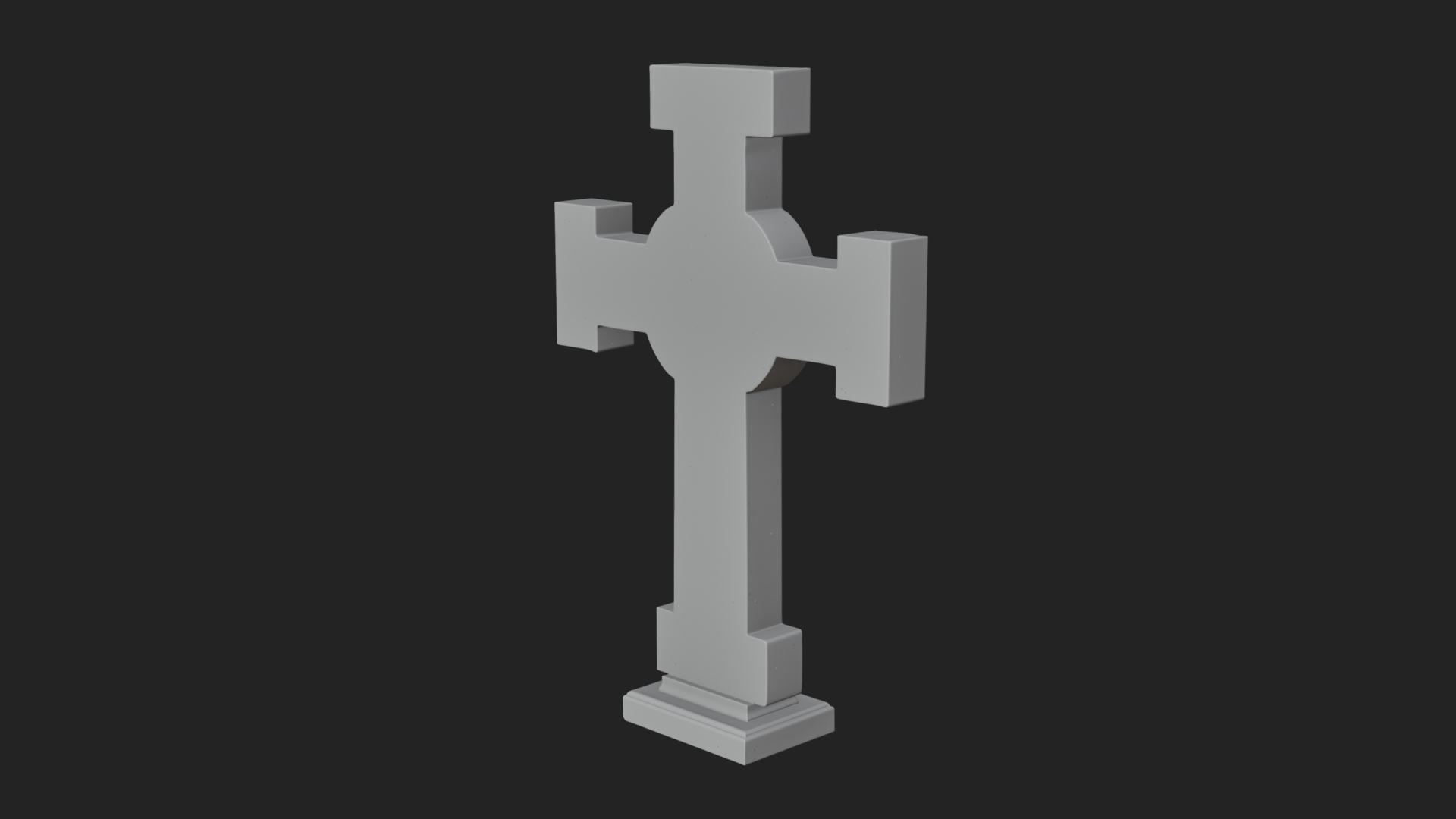 Carved Relief Wall Cross Design 516 3D Print Model 3D Model