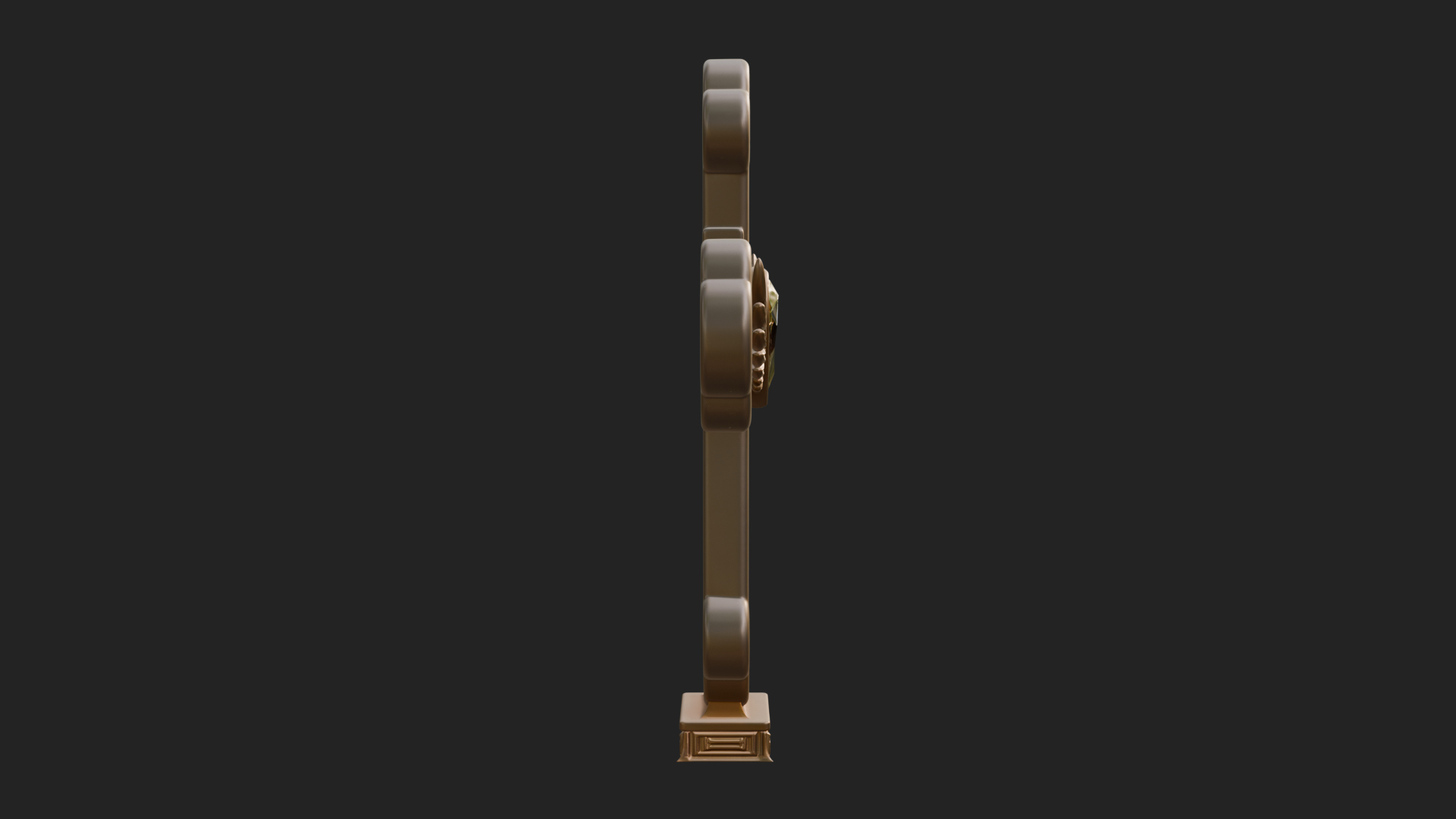 Carved Relief Wall Cross Design 517 3D Print Model 3D Model