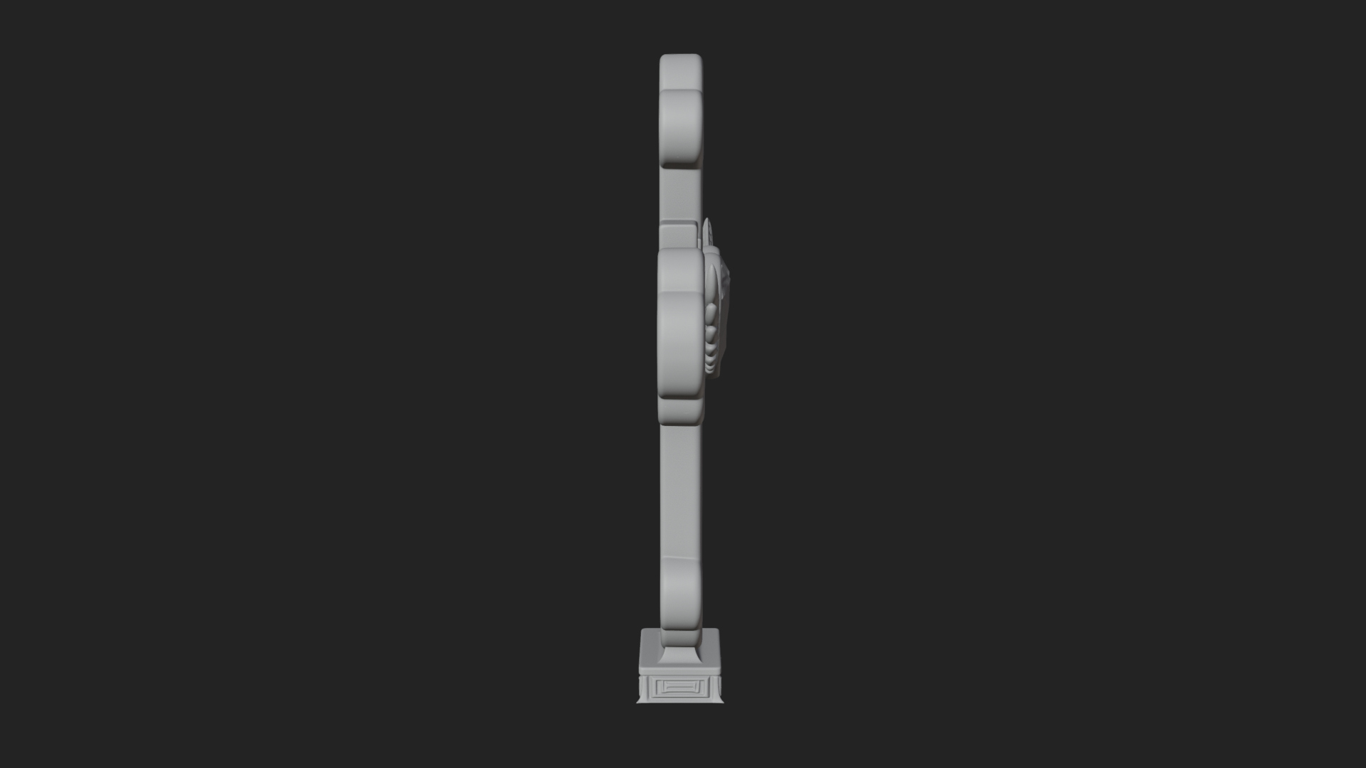 Carved Relief Wall Cross Design 517 3D Print Model 3D Model