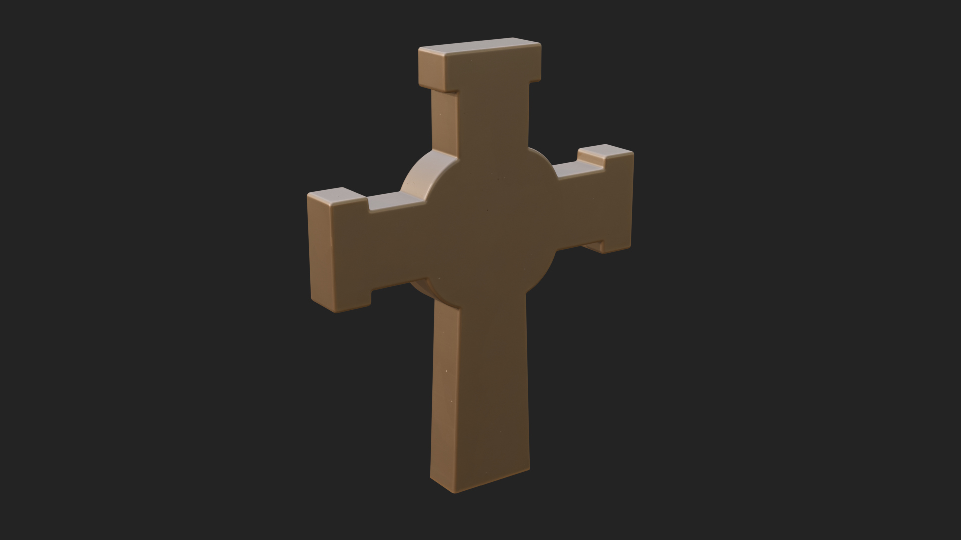 Carved Relief Wall Cross Design 518 3D Print Model 3D Model