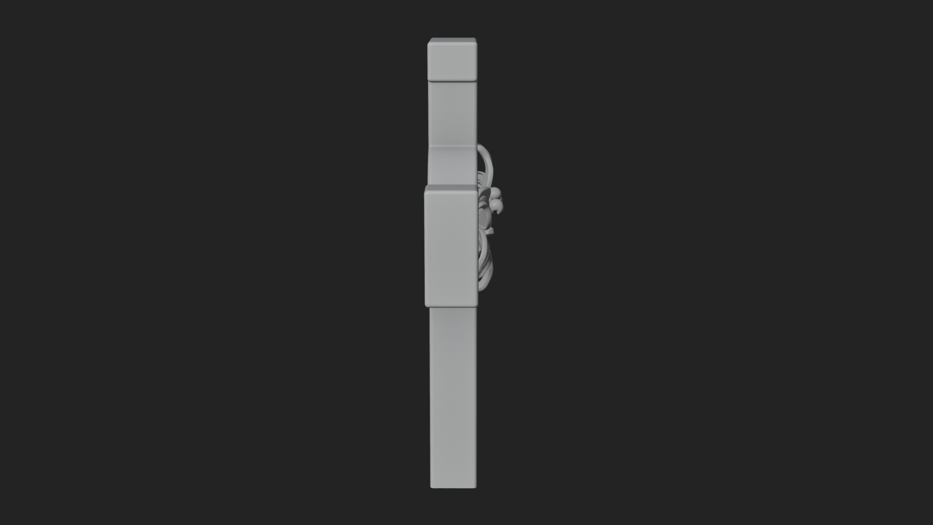 Carved Relief Wall Cross Design 518 3D Print Model 3D Model