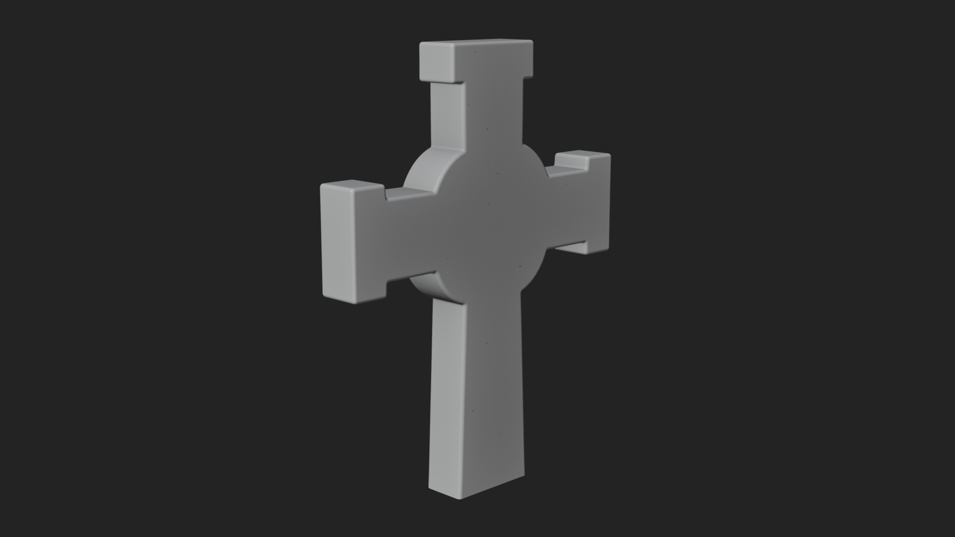 Carved Relief Wall Cross Design 518 3D Print Model 3D Model