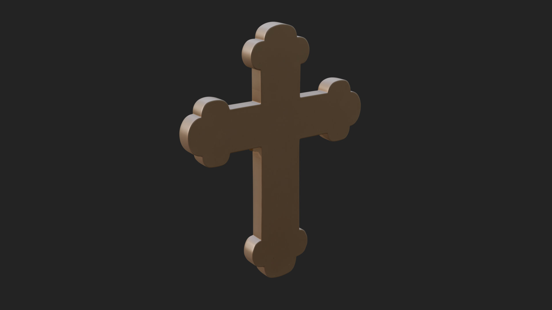 Carved Relief Wall Cross Design 519 3D Print Model 3D Model