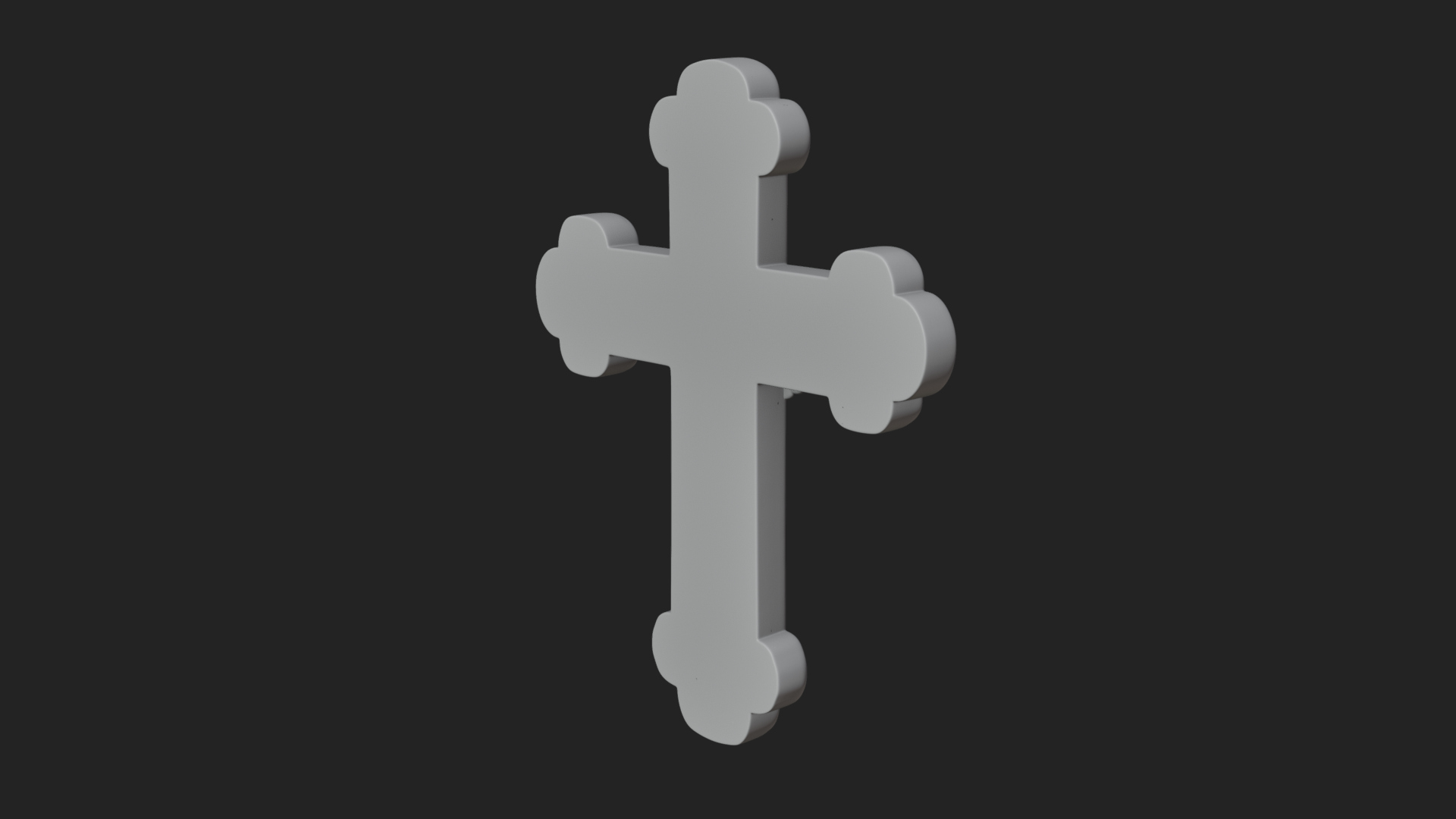 Carved Relief Wall Cross Design 519 3D Print Model 3D Model