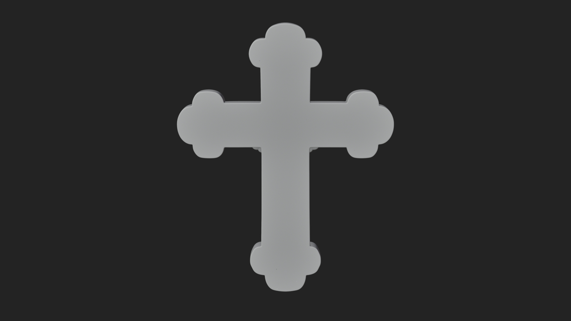 Carved Relief Wall Cross Design 519 3D Print Model 3D Model