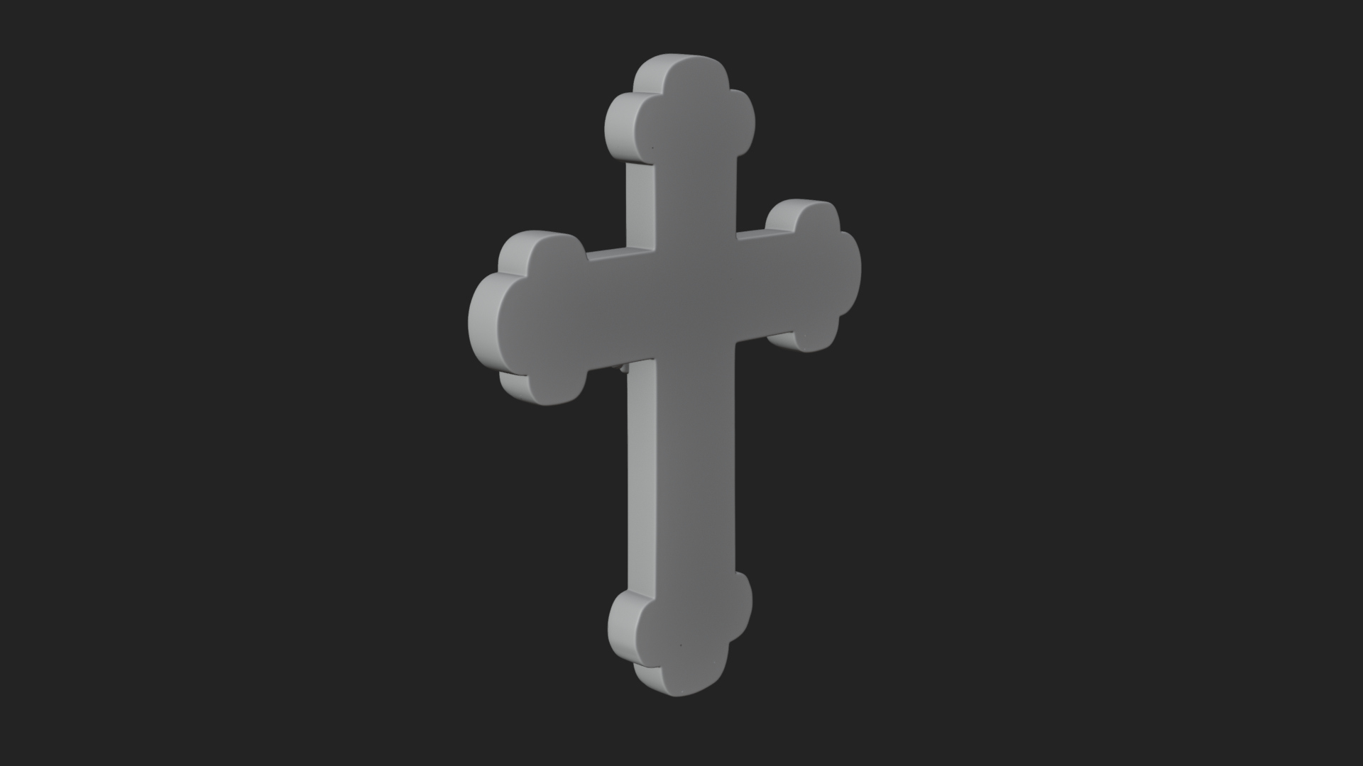 Carved Relief Wall Cross Design 519 3D Print Model 3D Model