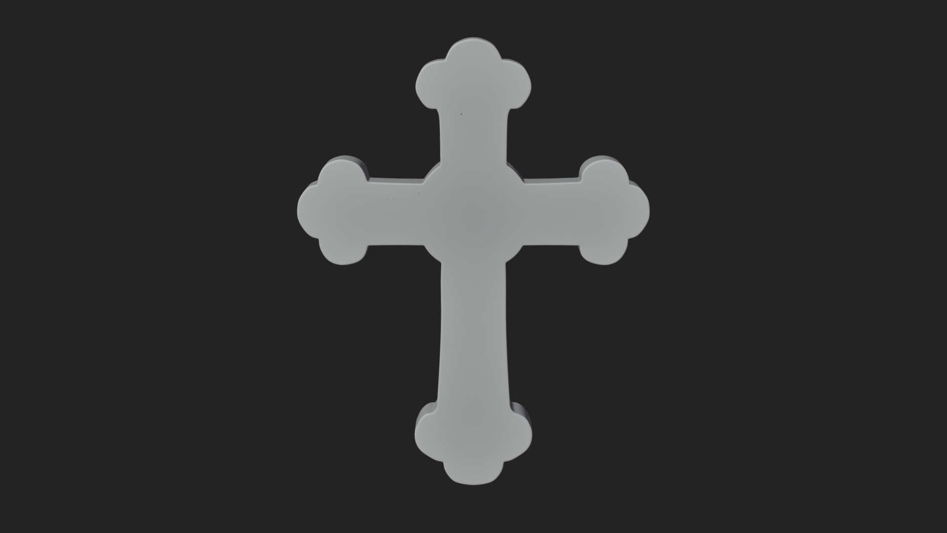 Carved Relief Wall Cross Design 52 3D Print Model 3D Model