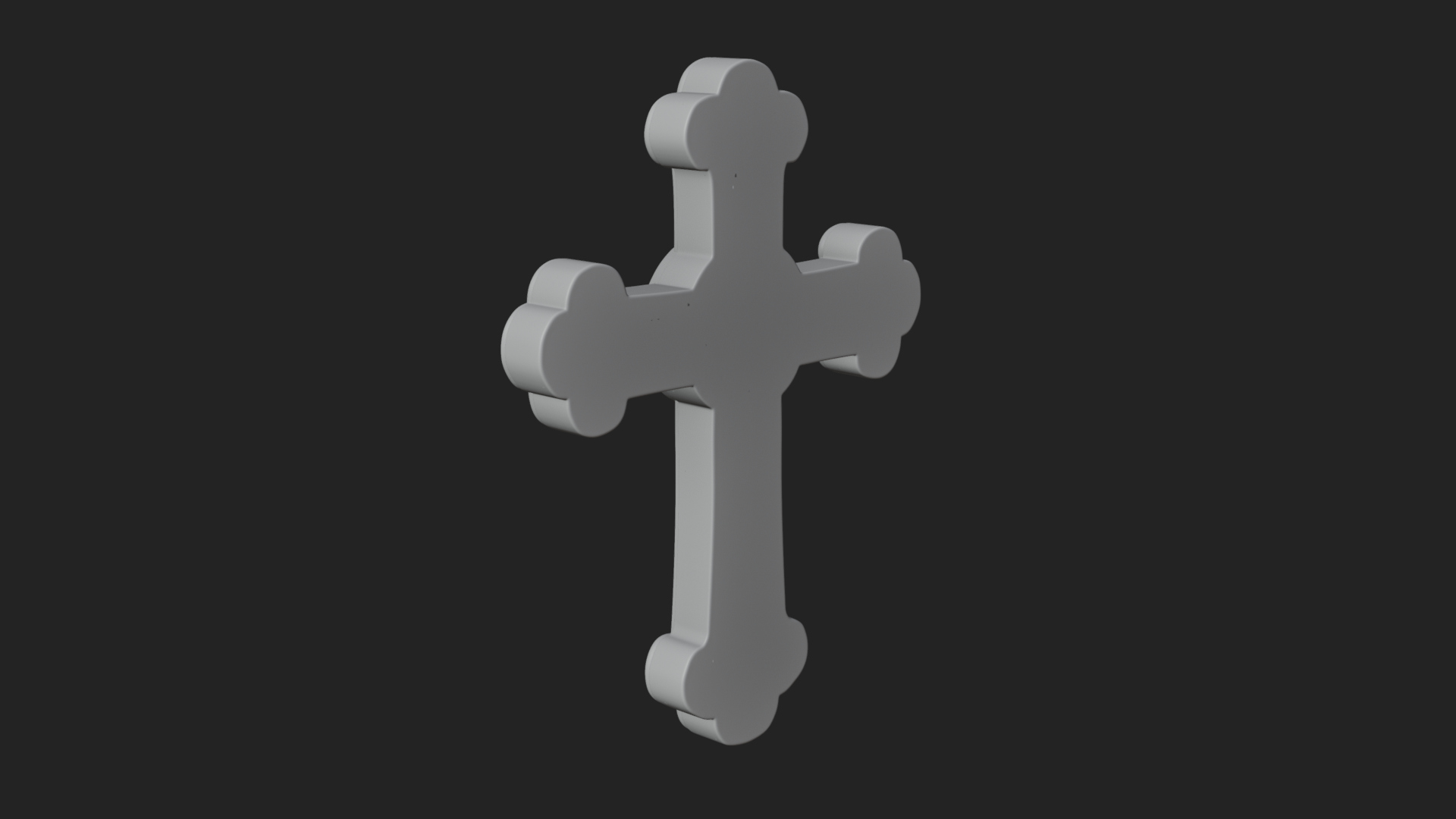Carved Relief Wall Cross Design 52 3D Print Model 3D Model