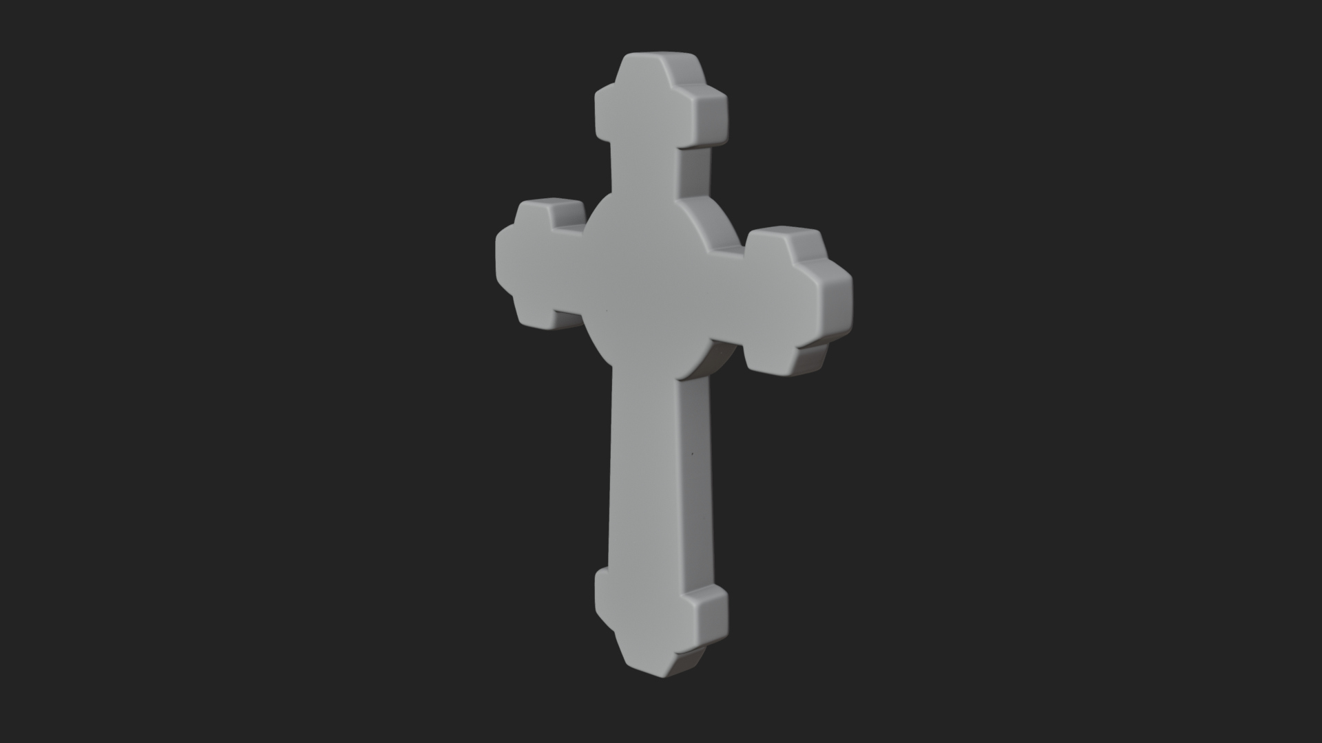 Carved Relief Wall Cross Design 521 3D Print Model 3D Model