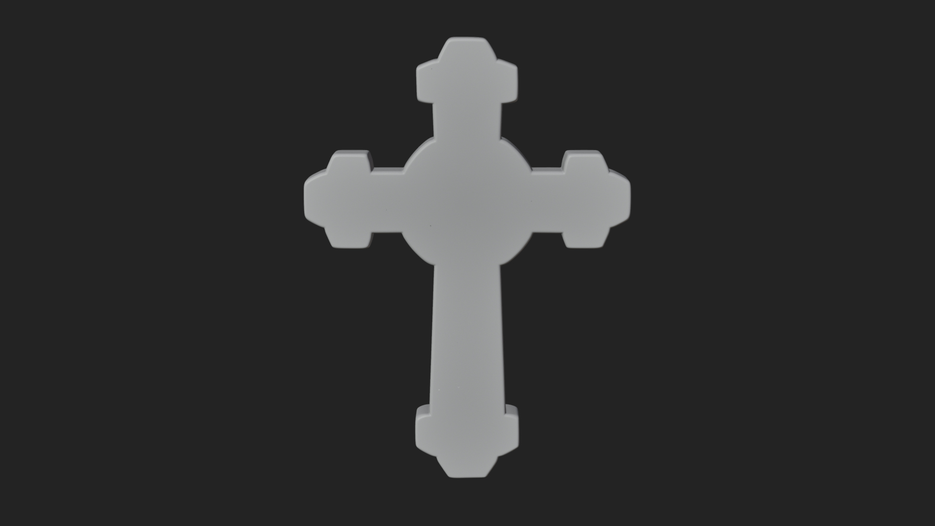 Carved Relief Wall Cross Design 521 3D Print Model 3D Model