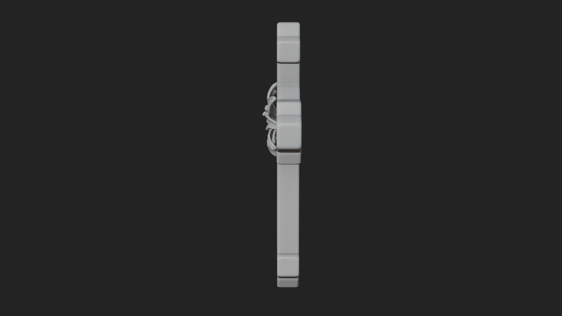 Carved Relief Wall Cross Design 521 3D Print Model 3D Model