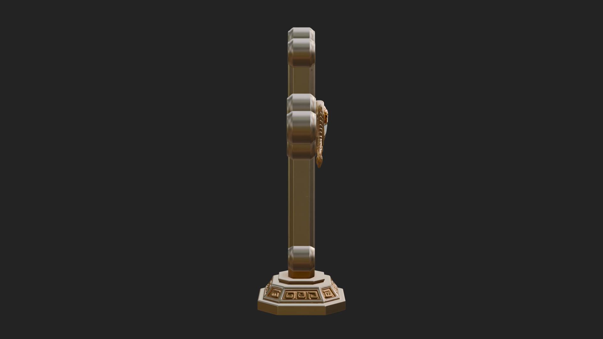 Carved Relief Wall Cross Design 522 3D Print Model 3D Model