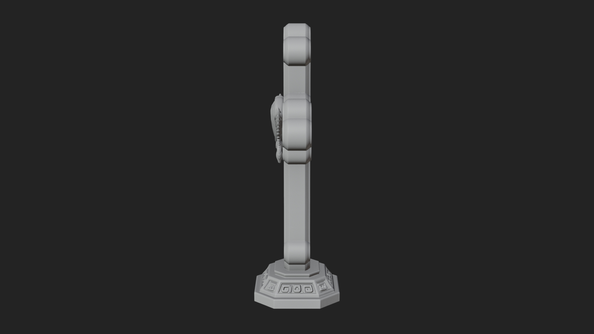 Carved Relief Wall Cross Design 522 3D Print Model 3D Model