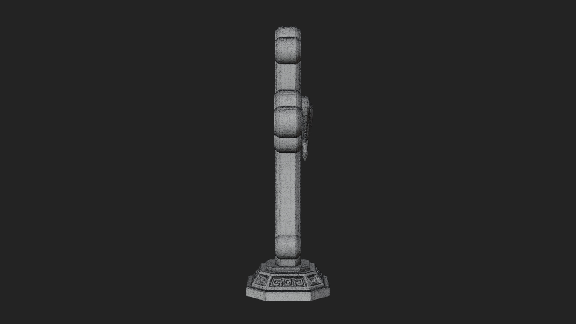 Carved Relief Wall Cross Design 522 3D Print Model 3D Model