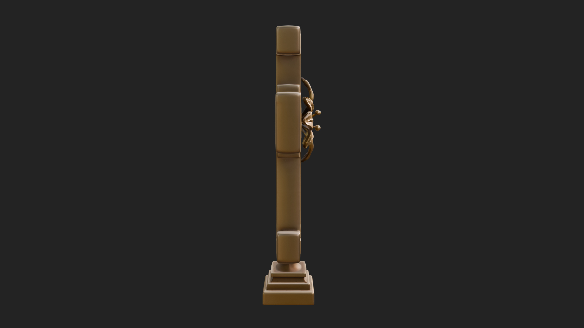 Carved Relief Wall Cross Design 523 3D Print Model 3D Model